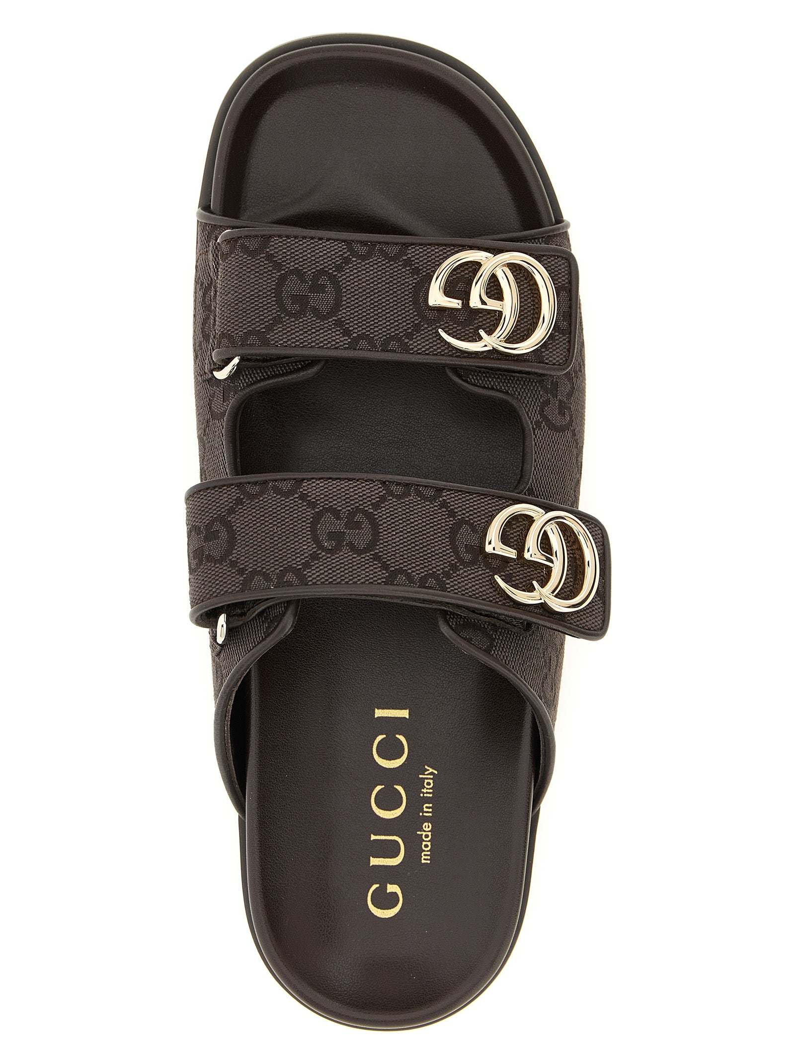 Brown Cotton Slides