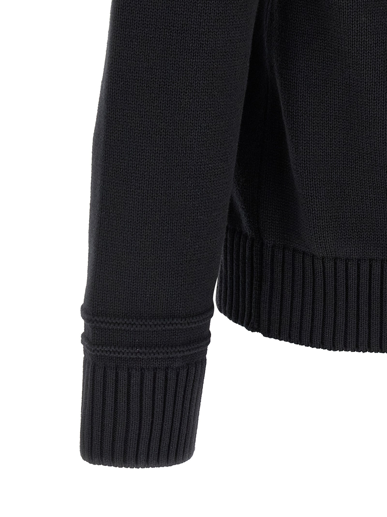 Black Cotton Cardigan