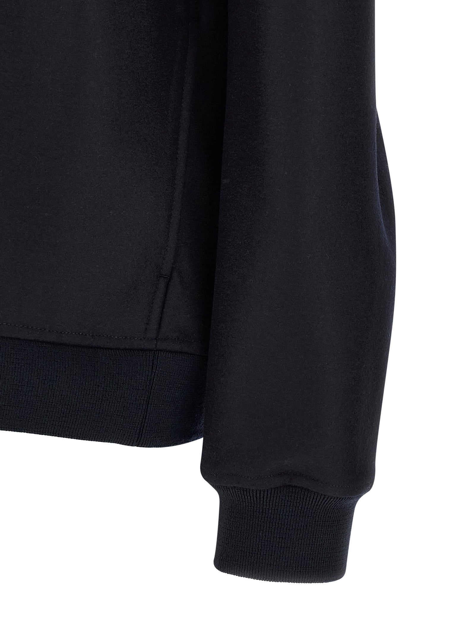 Blue Wool Full-Length Jacket