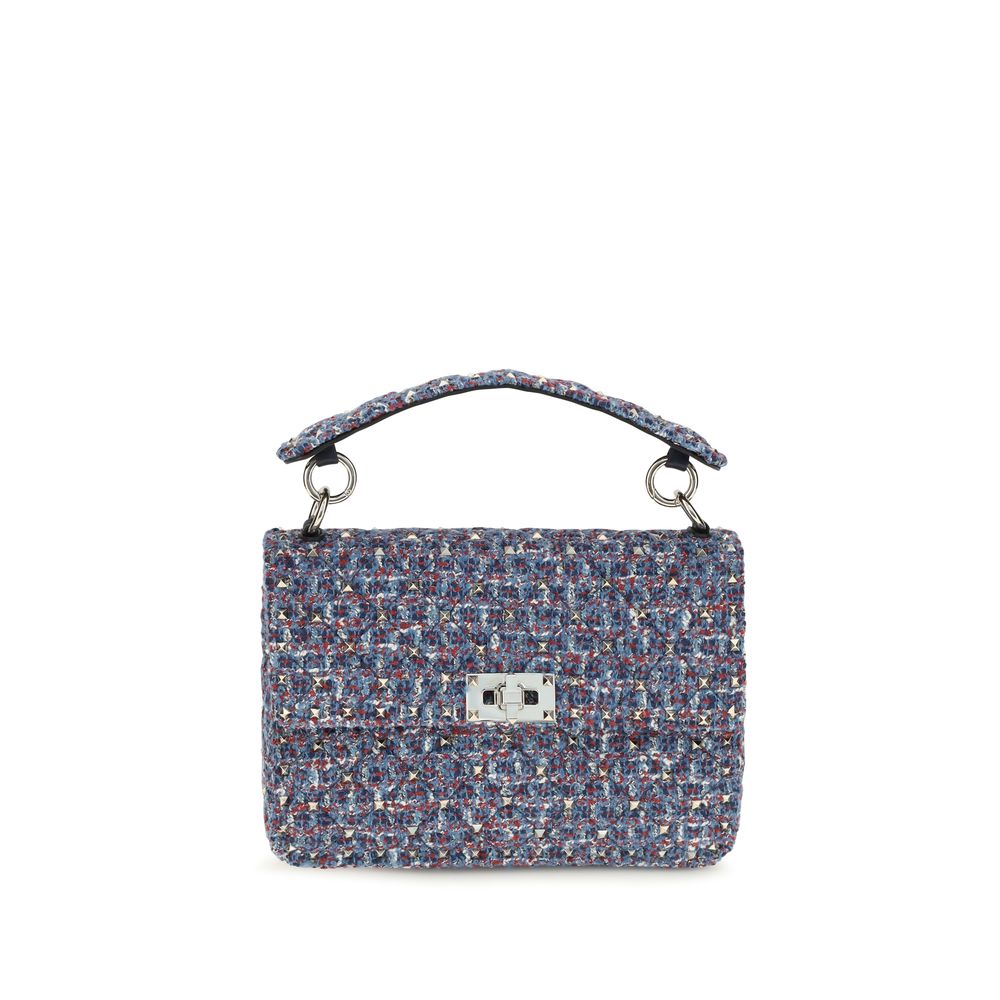 Blue Fabric Shoulder Bag