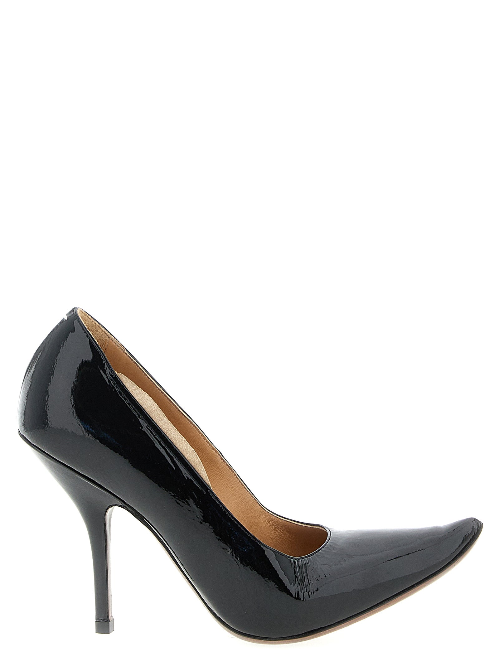 Black Calfskin High Heel Pumps