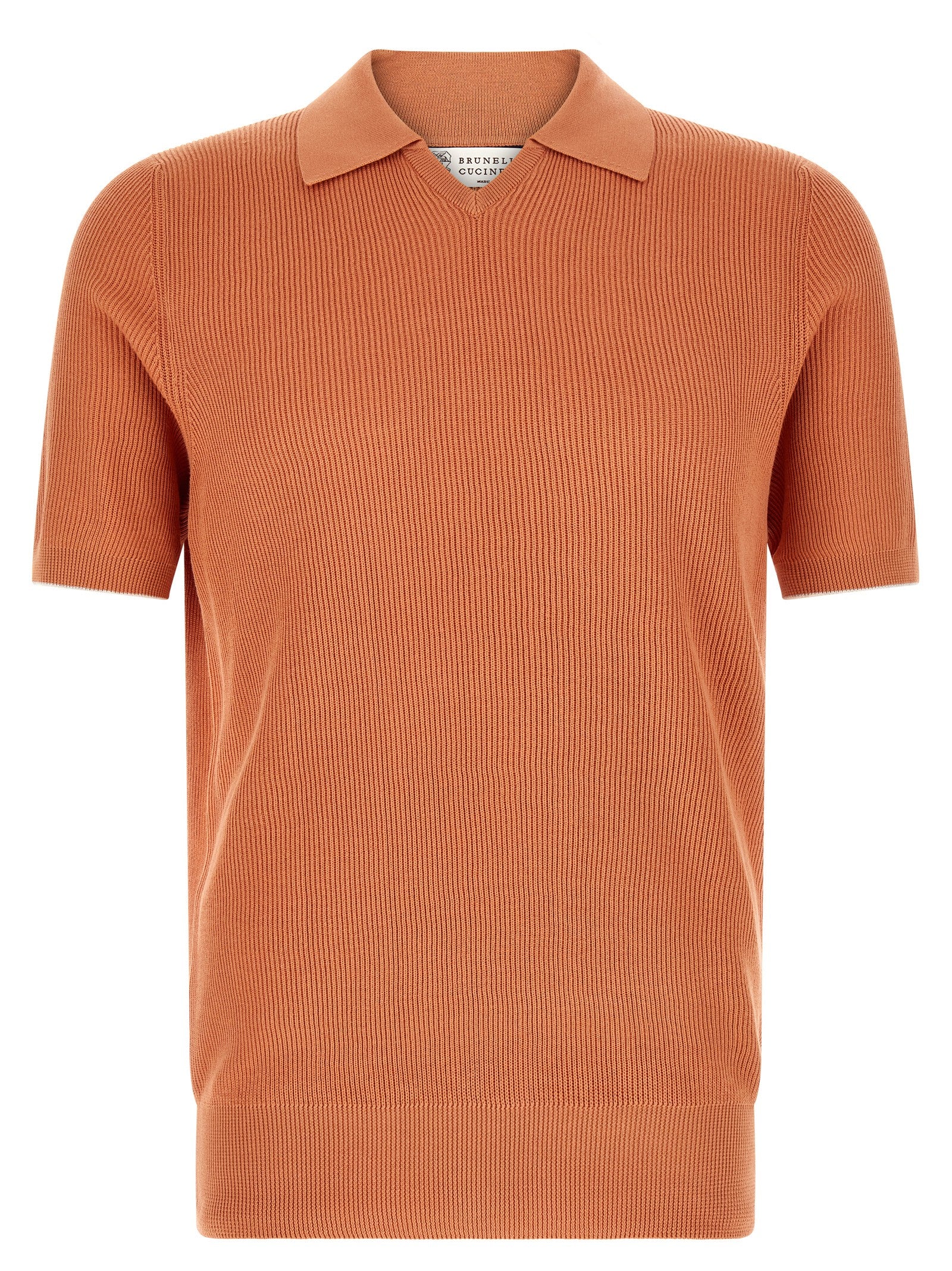 Orange Cotton Polo Shirt