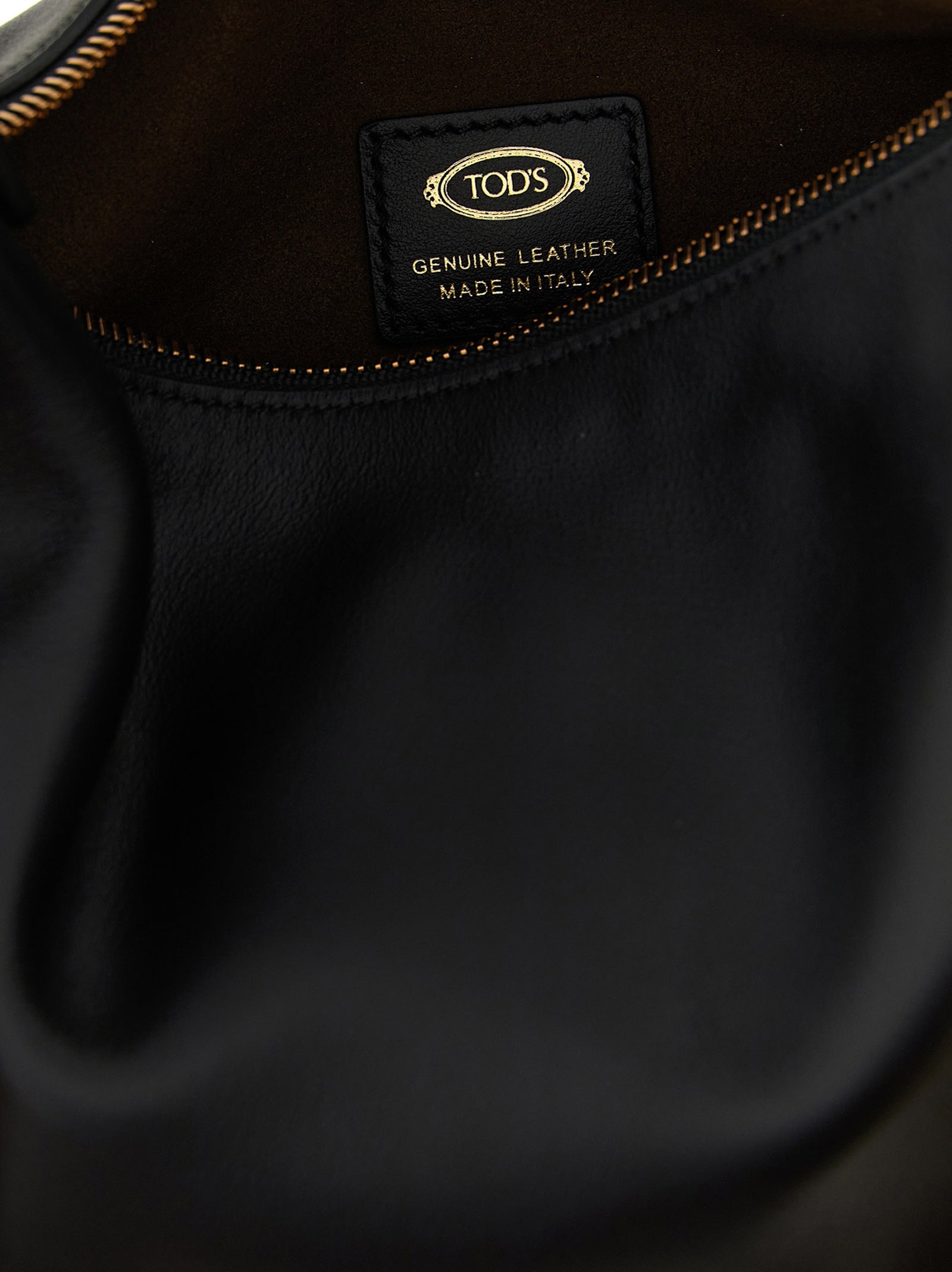 Black Calfskin Shoulder Bag