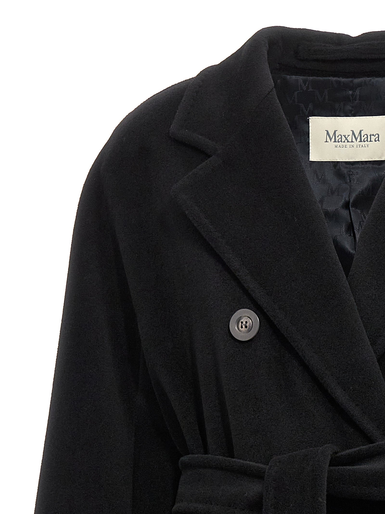 Black Virgin Wool Coat