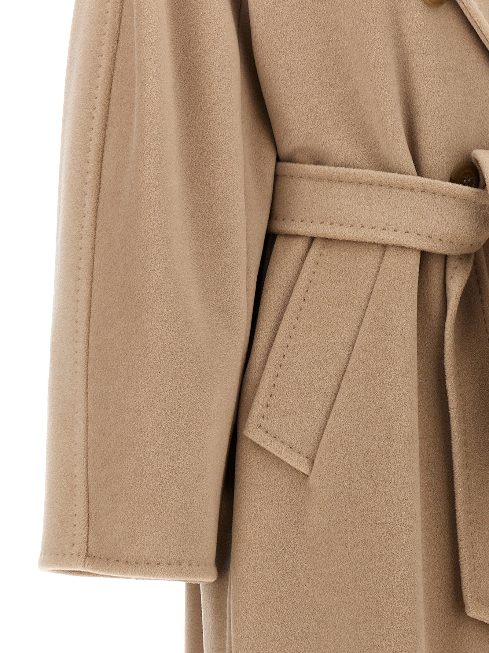Beige Virgin Wool Coat