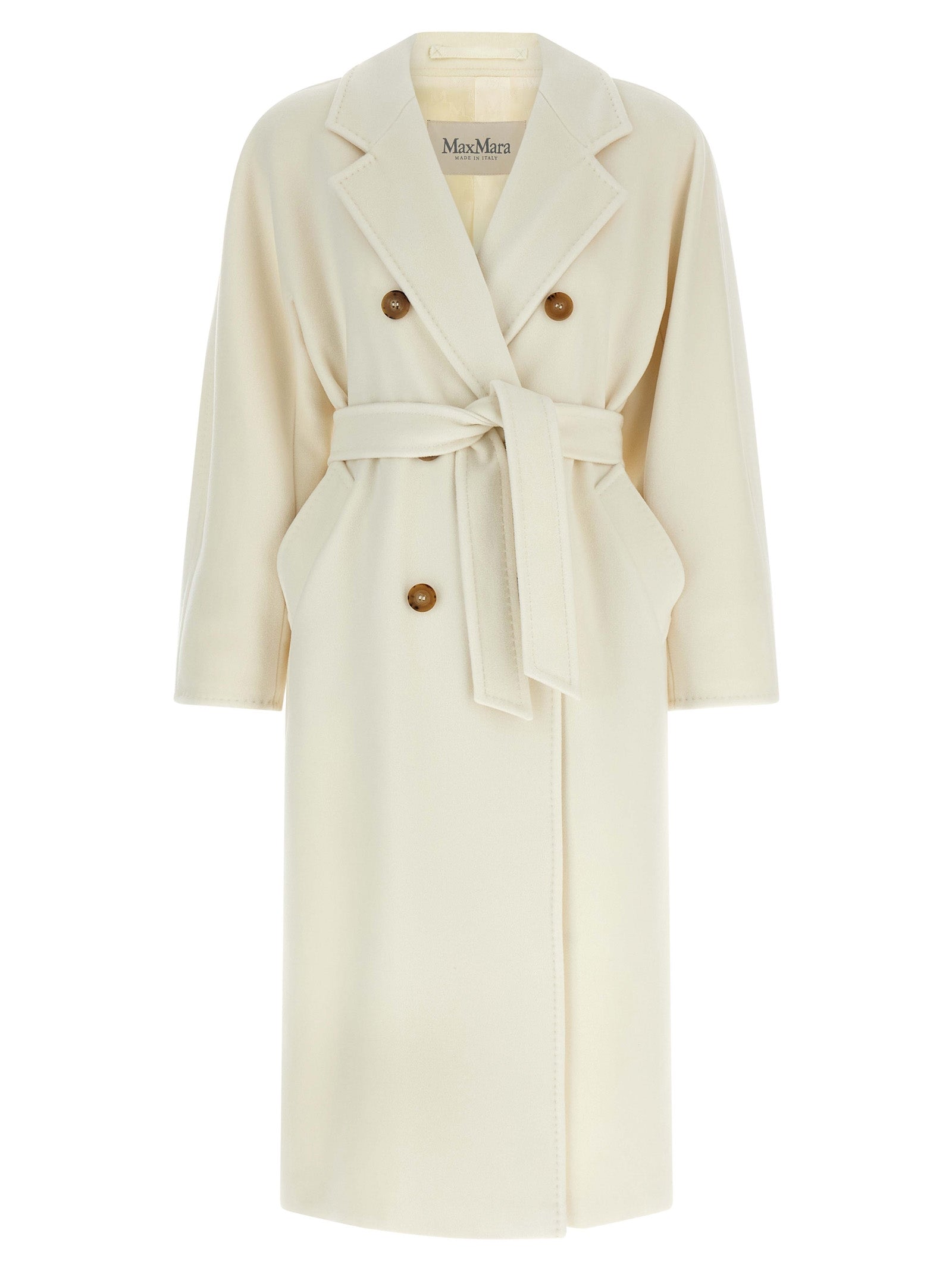 White Virgin Wool Coat