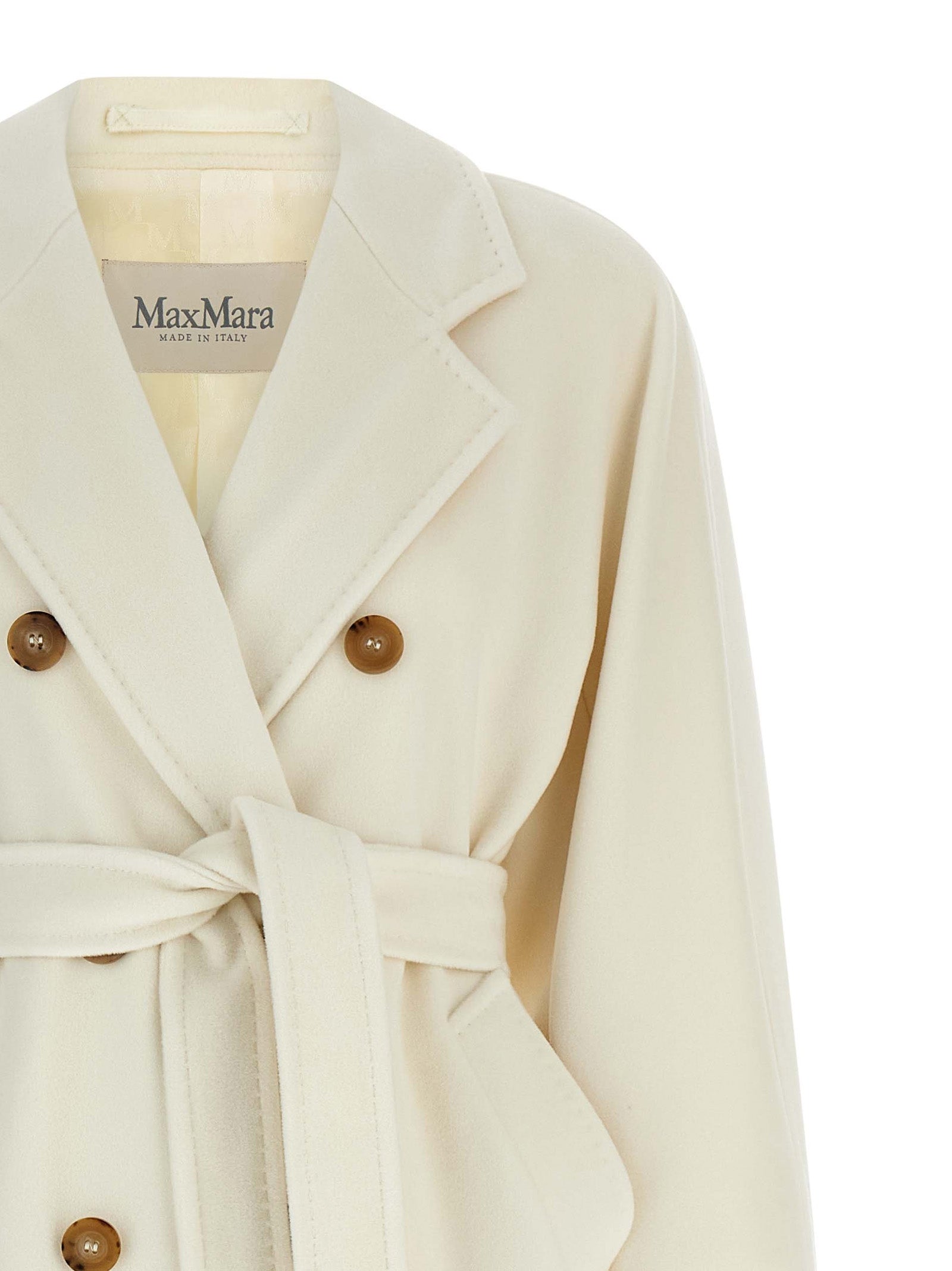 White Virgin Wool Coat