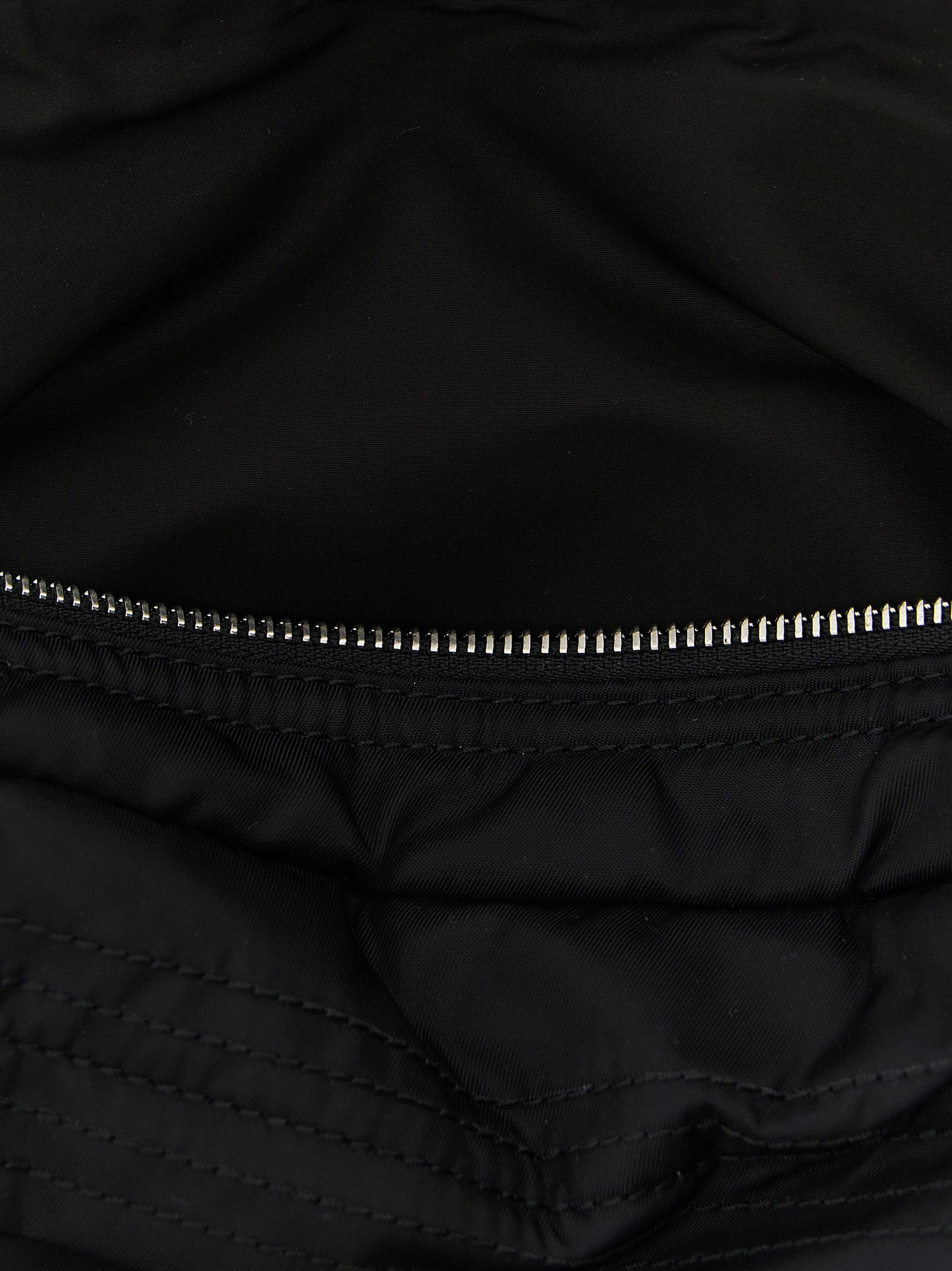 Black Polyamide Crossbody Bag