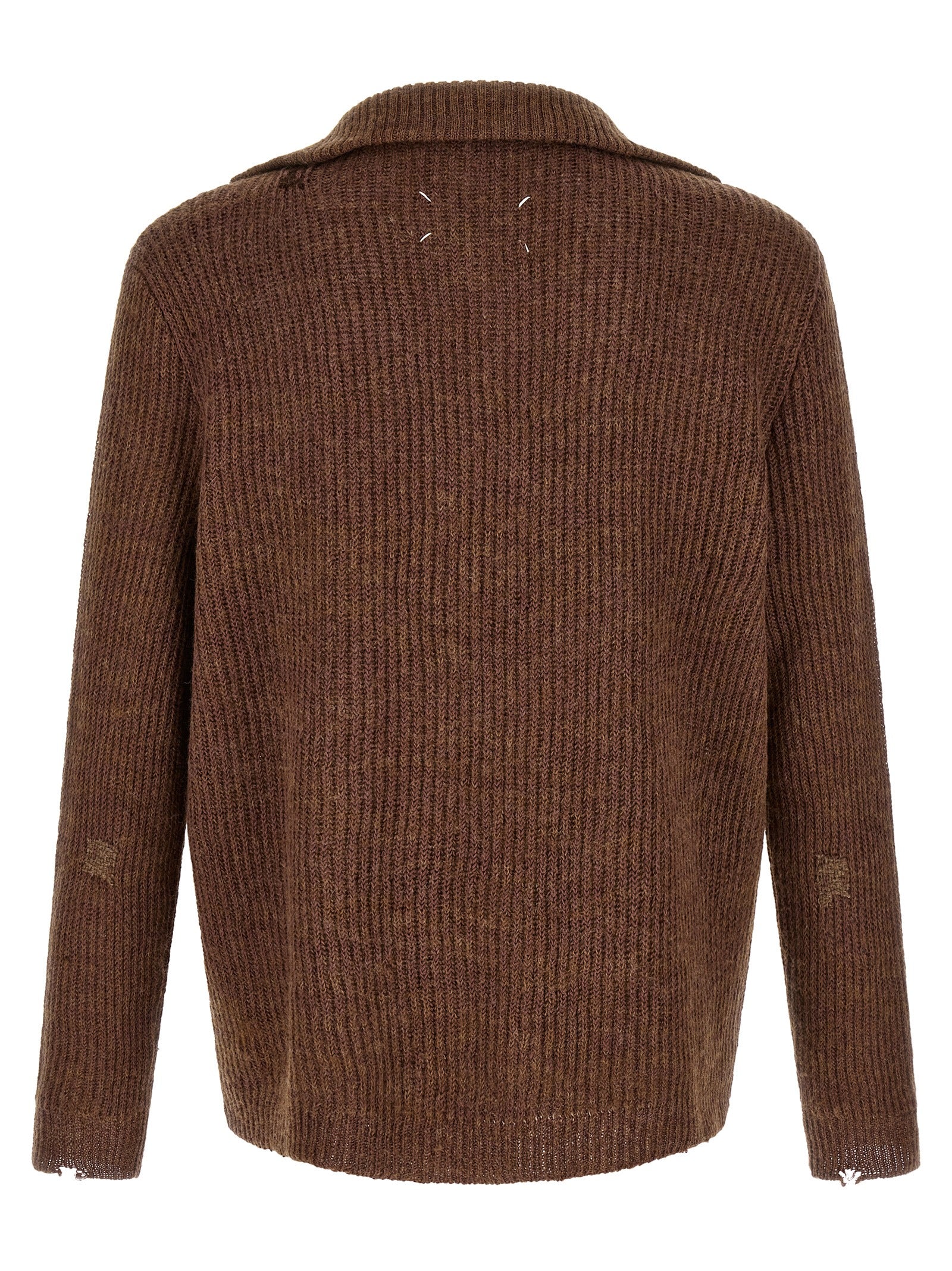 Brown Linen Cardigan