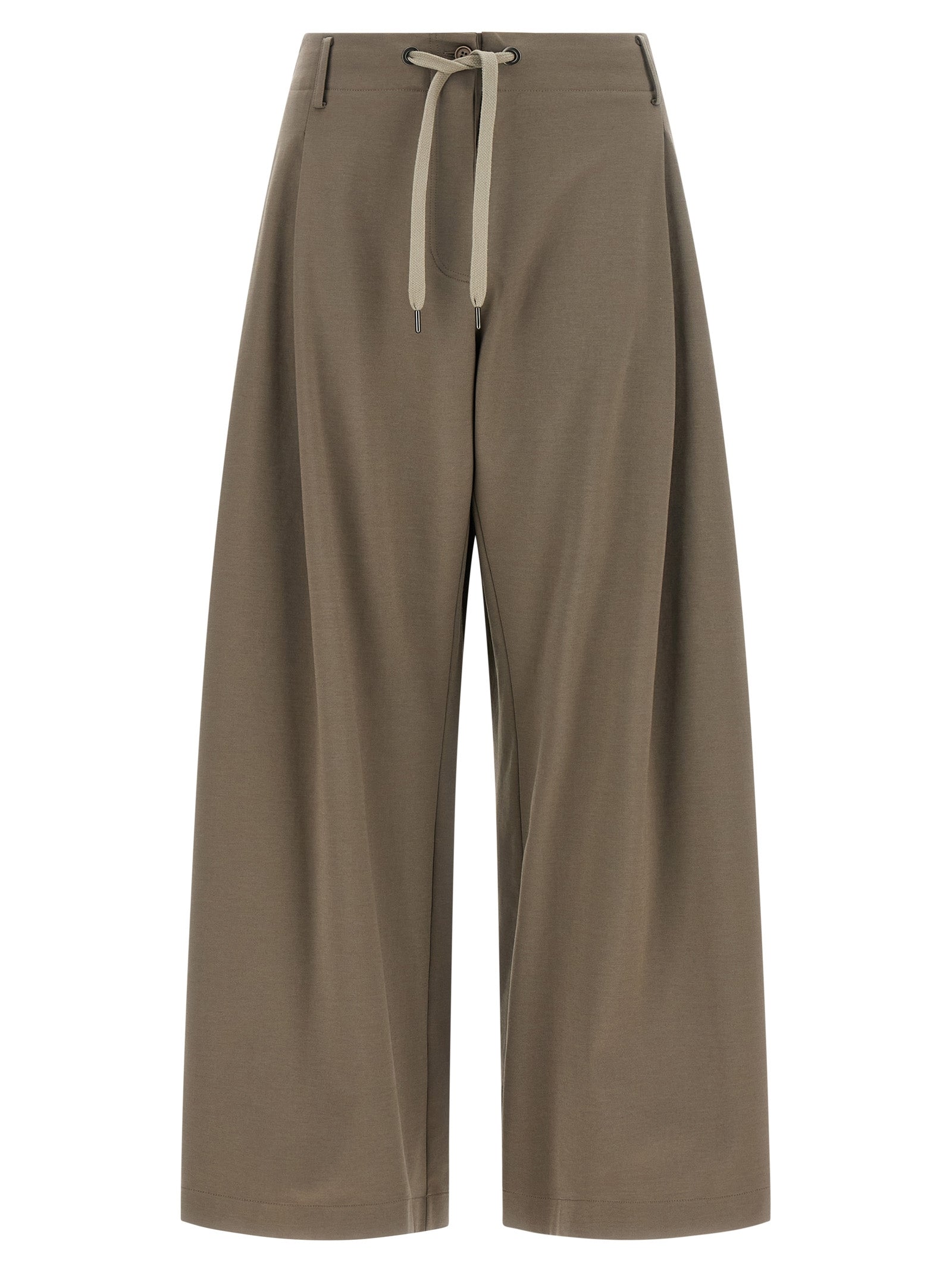 Gray Cotton Athletic Pants