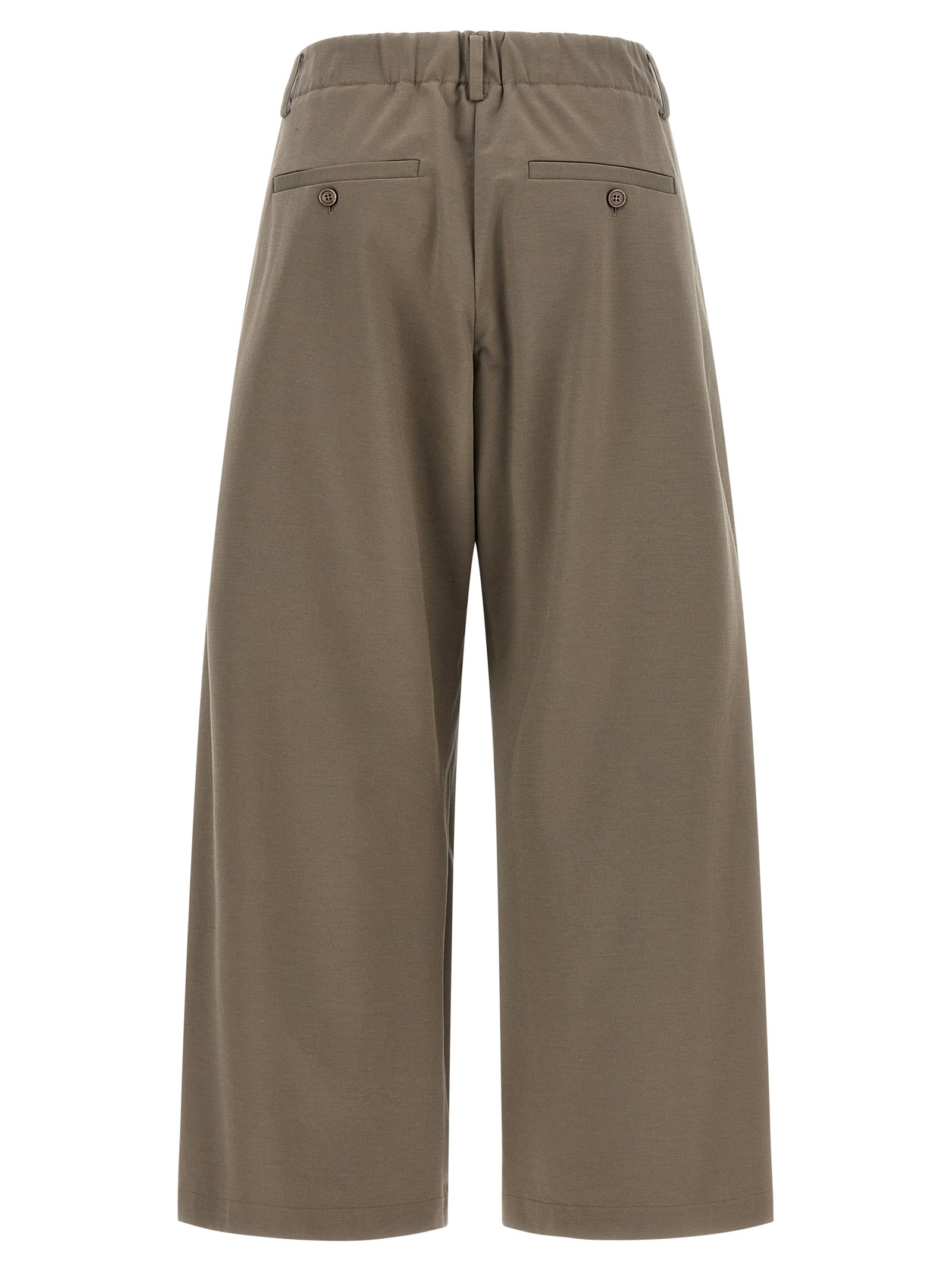 Gray Cotton Athletic Pants
