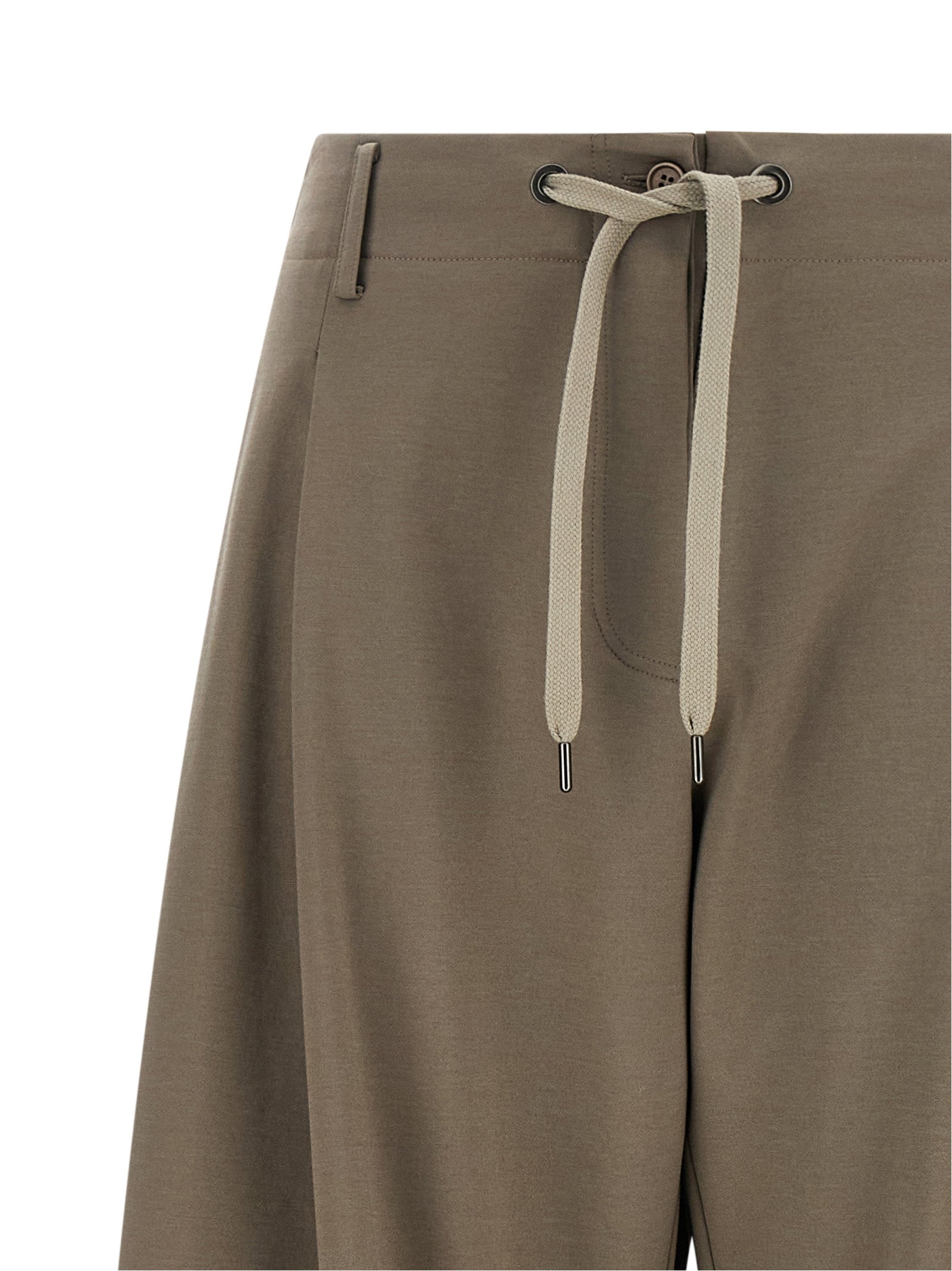 Gray Cotton Athletic Pants