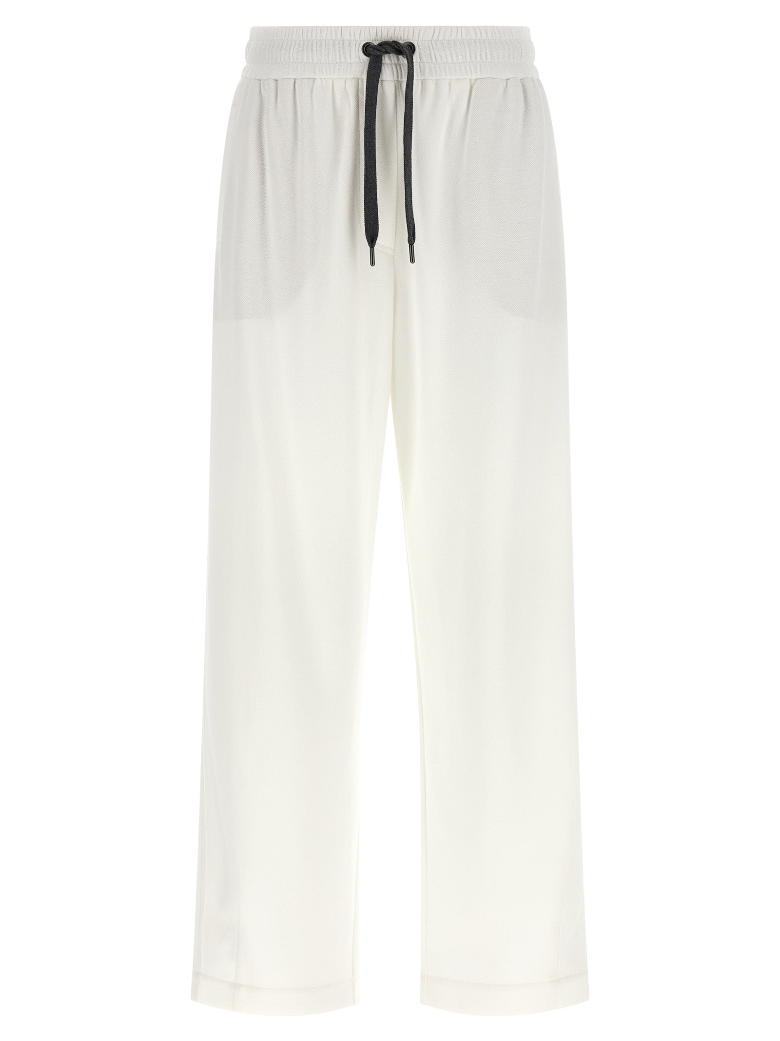 White Cotton Joggers (Workout Pants)