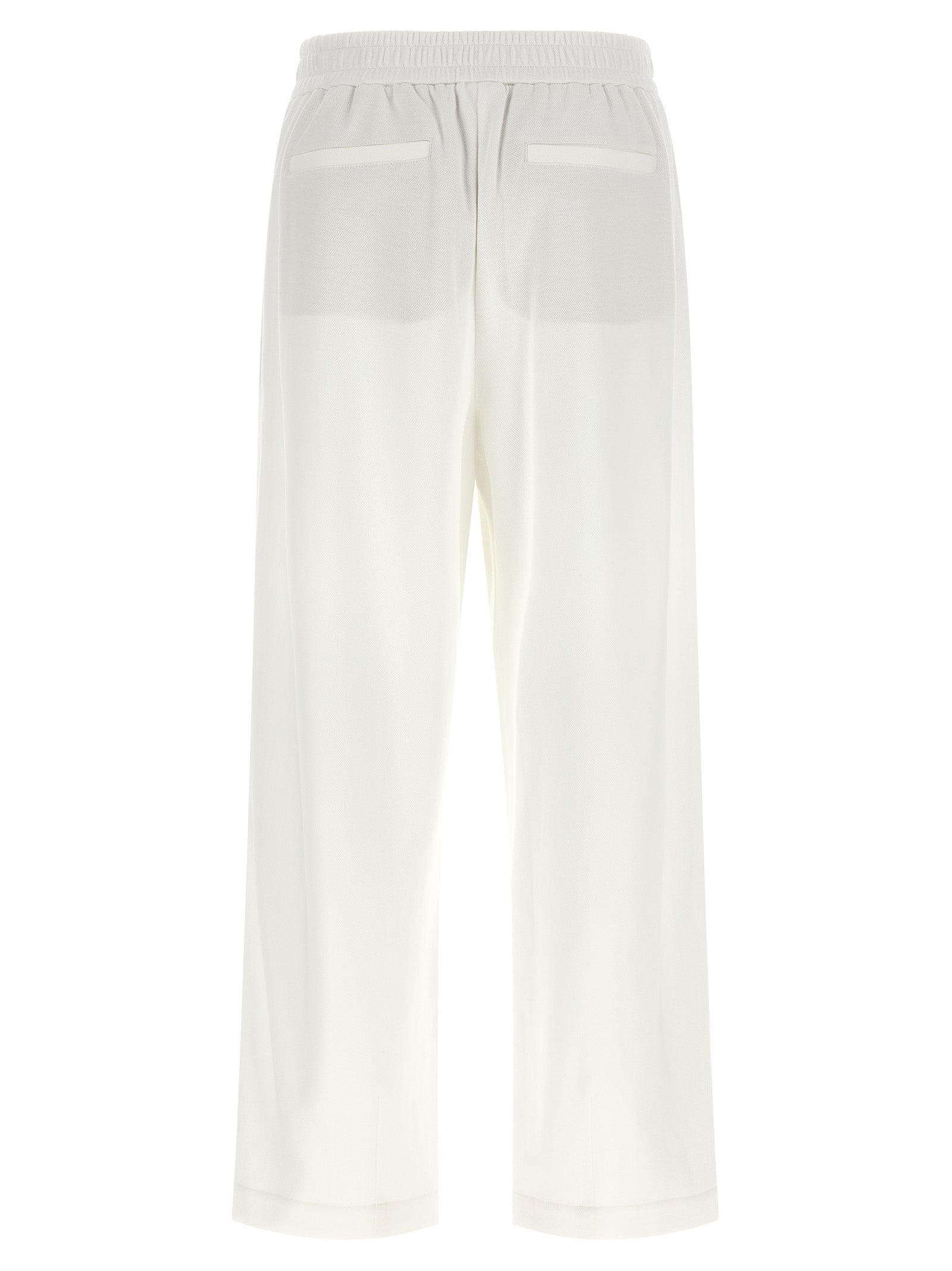 White Cotton Joggers (Workout Pants)