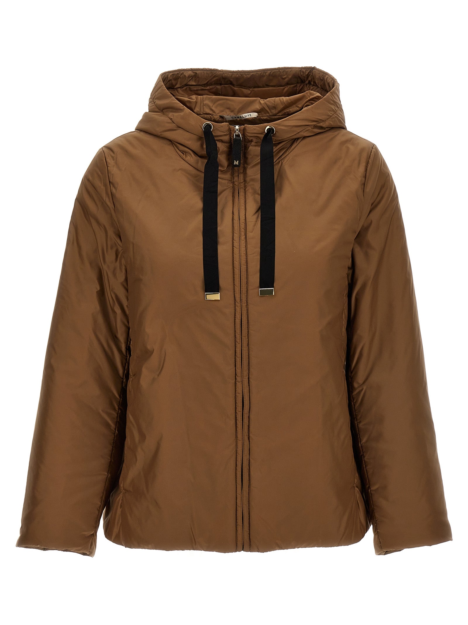 Brown Polyester Shell Jacket