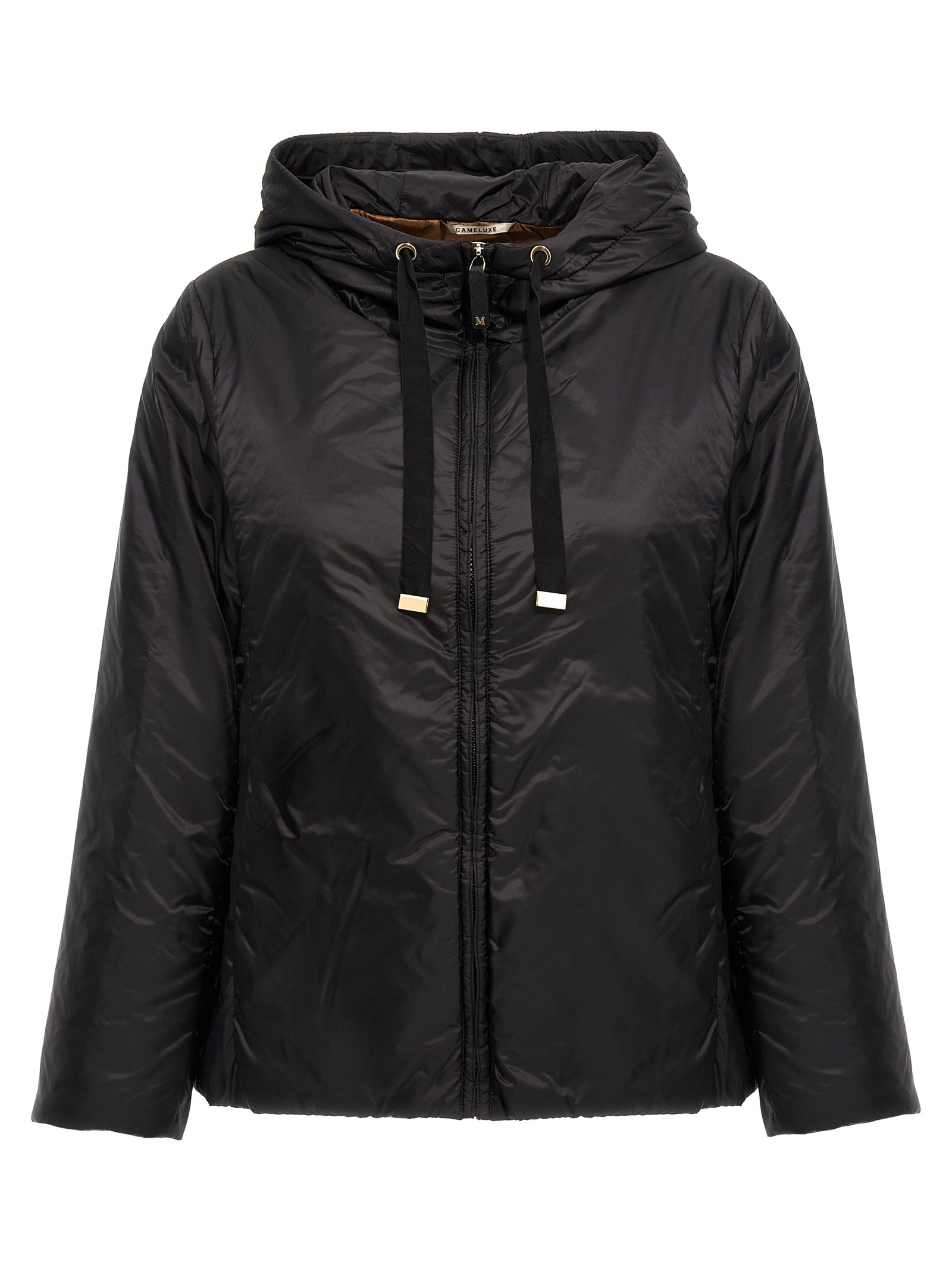 Black Polyester Shell Jacket