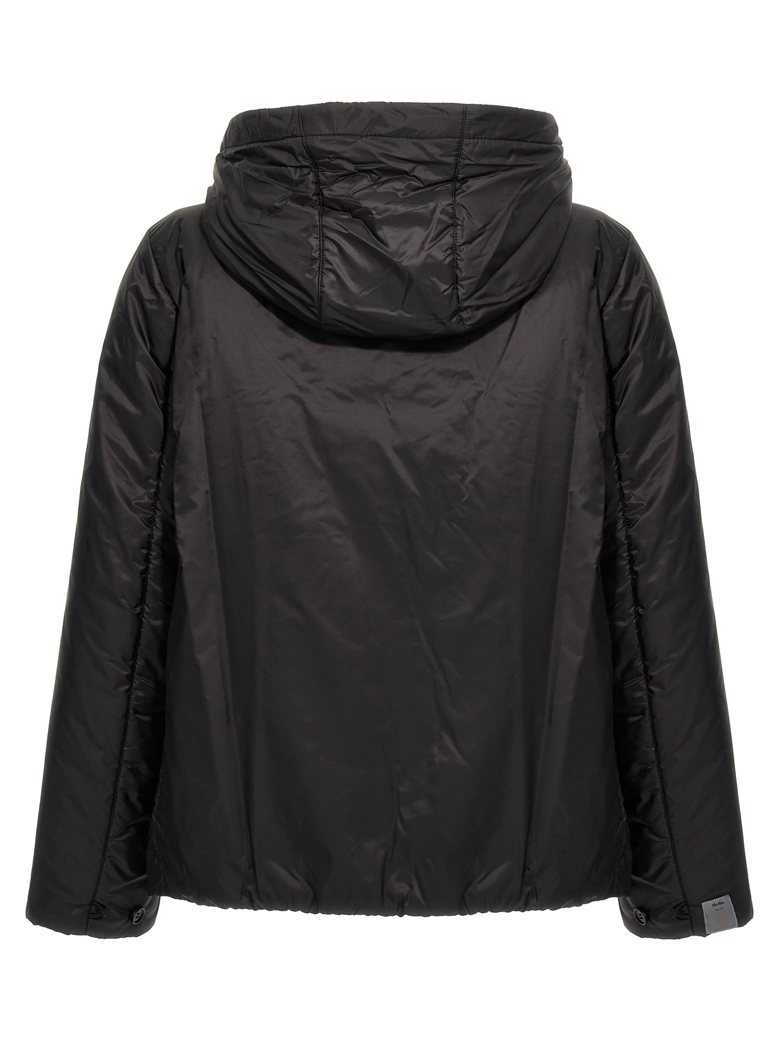 Black Polyester Shell Jacket