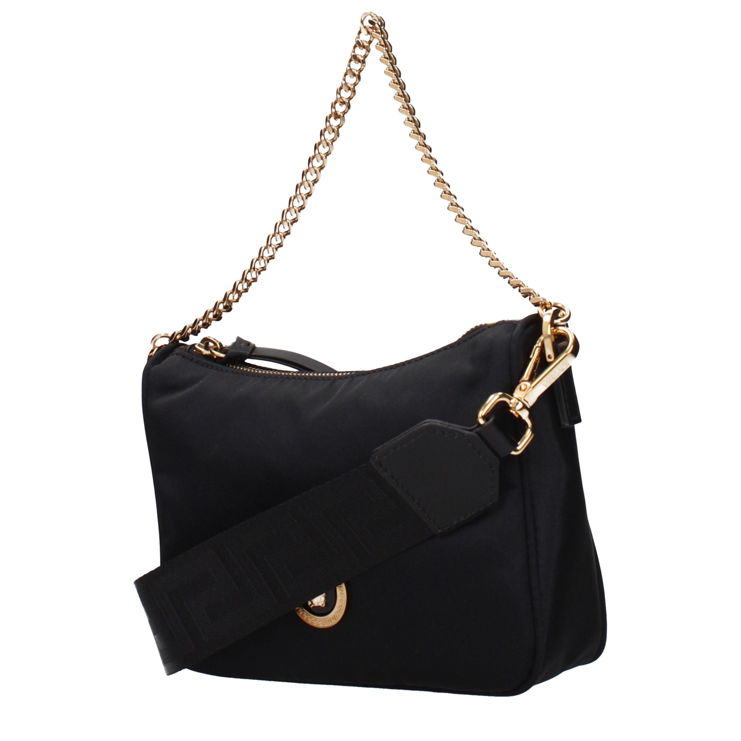 Black Fabric Handbag