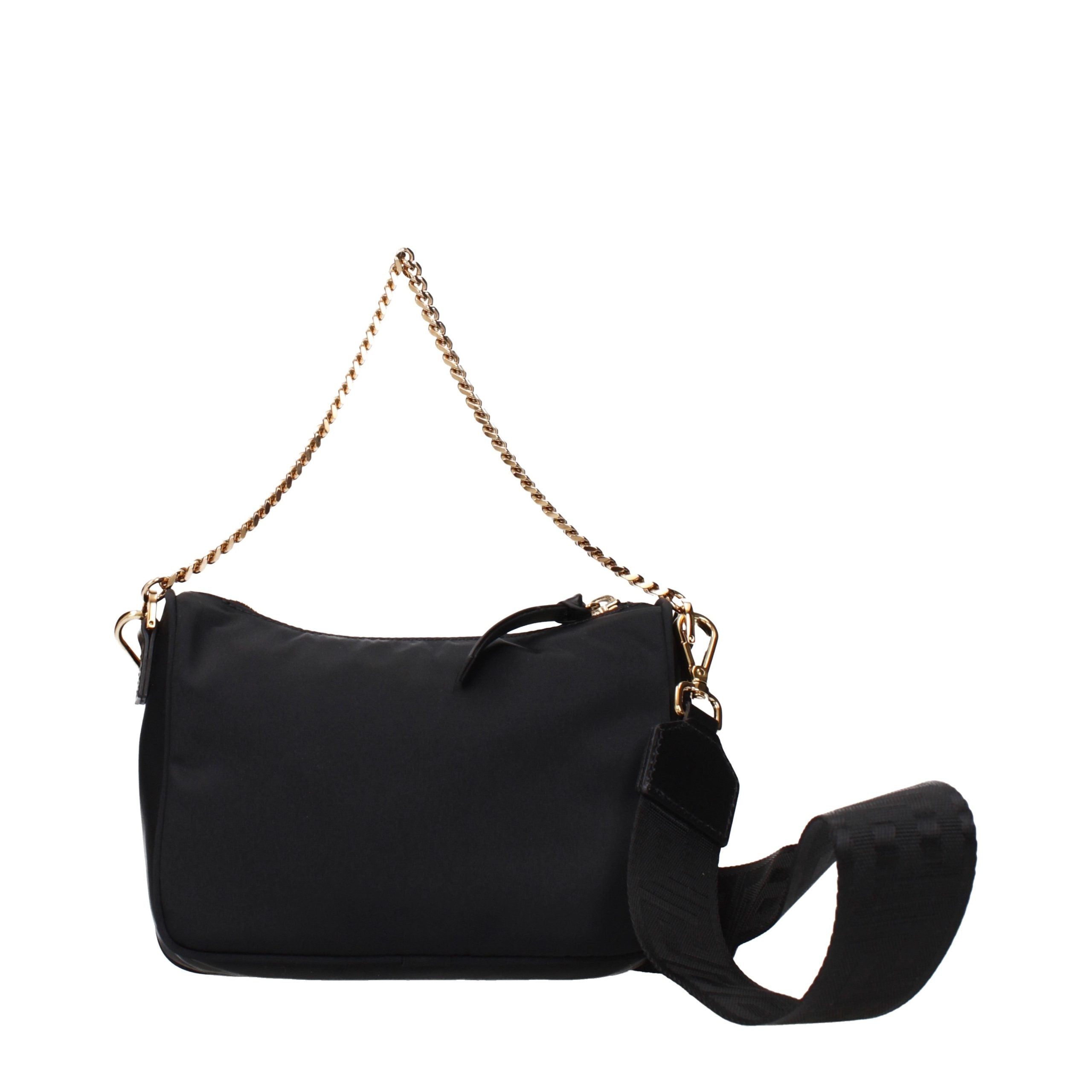 Black Fabric Handbag