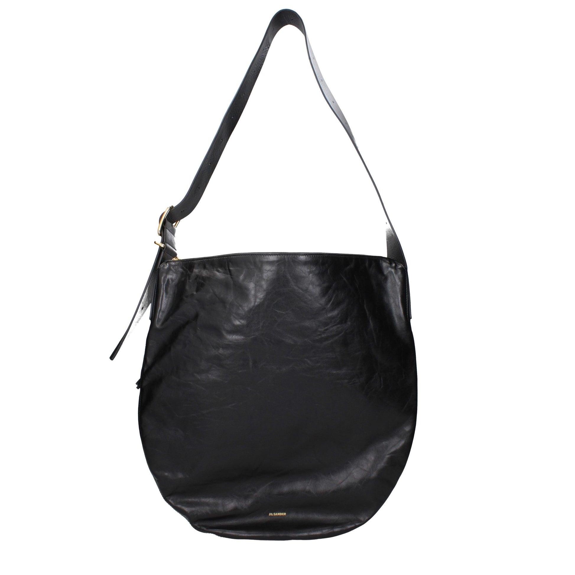 Black Leather Crossbody Bag