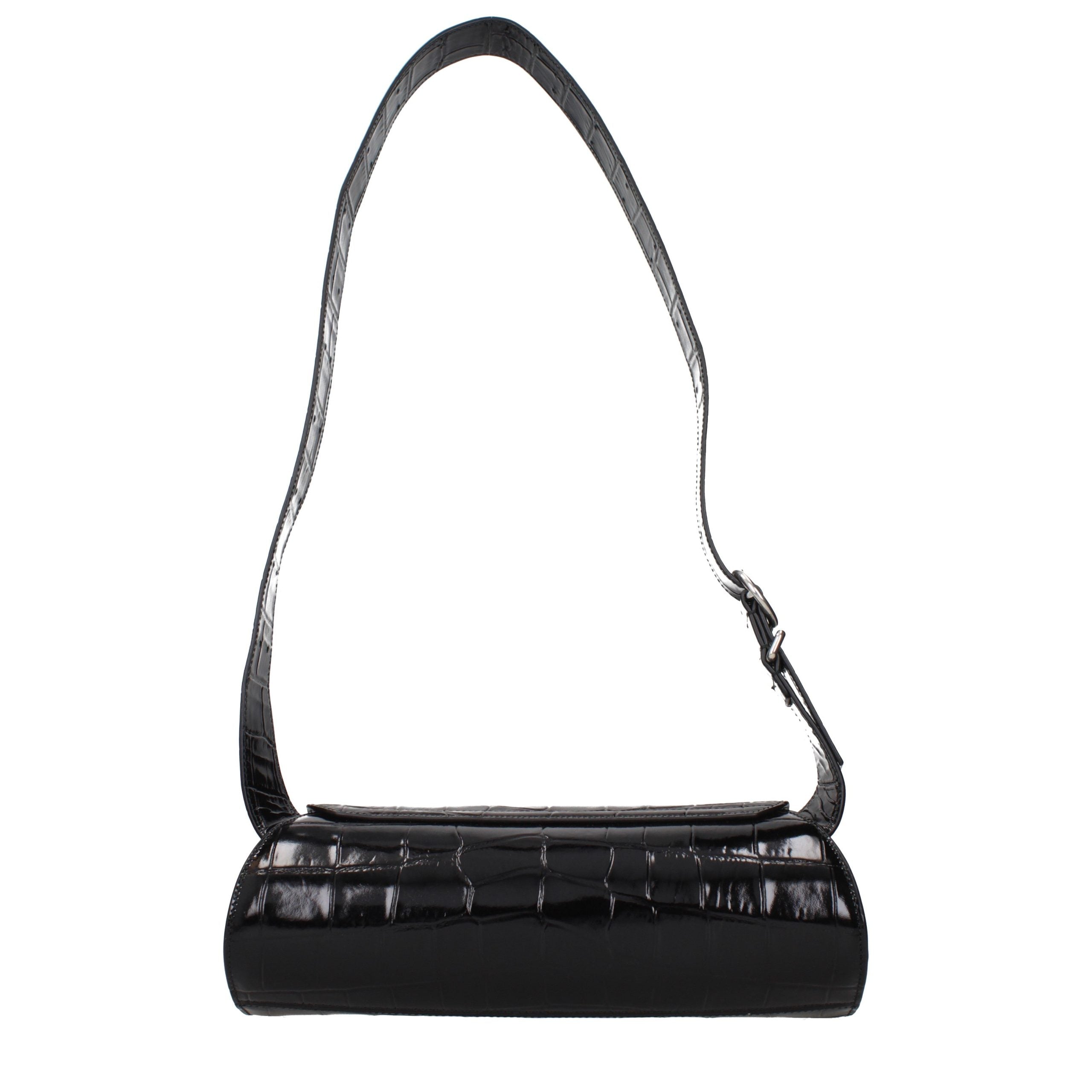 Black Leather Crossbody Bag
