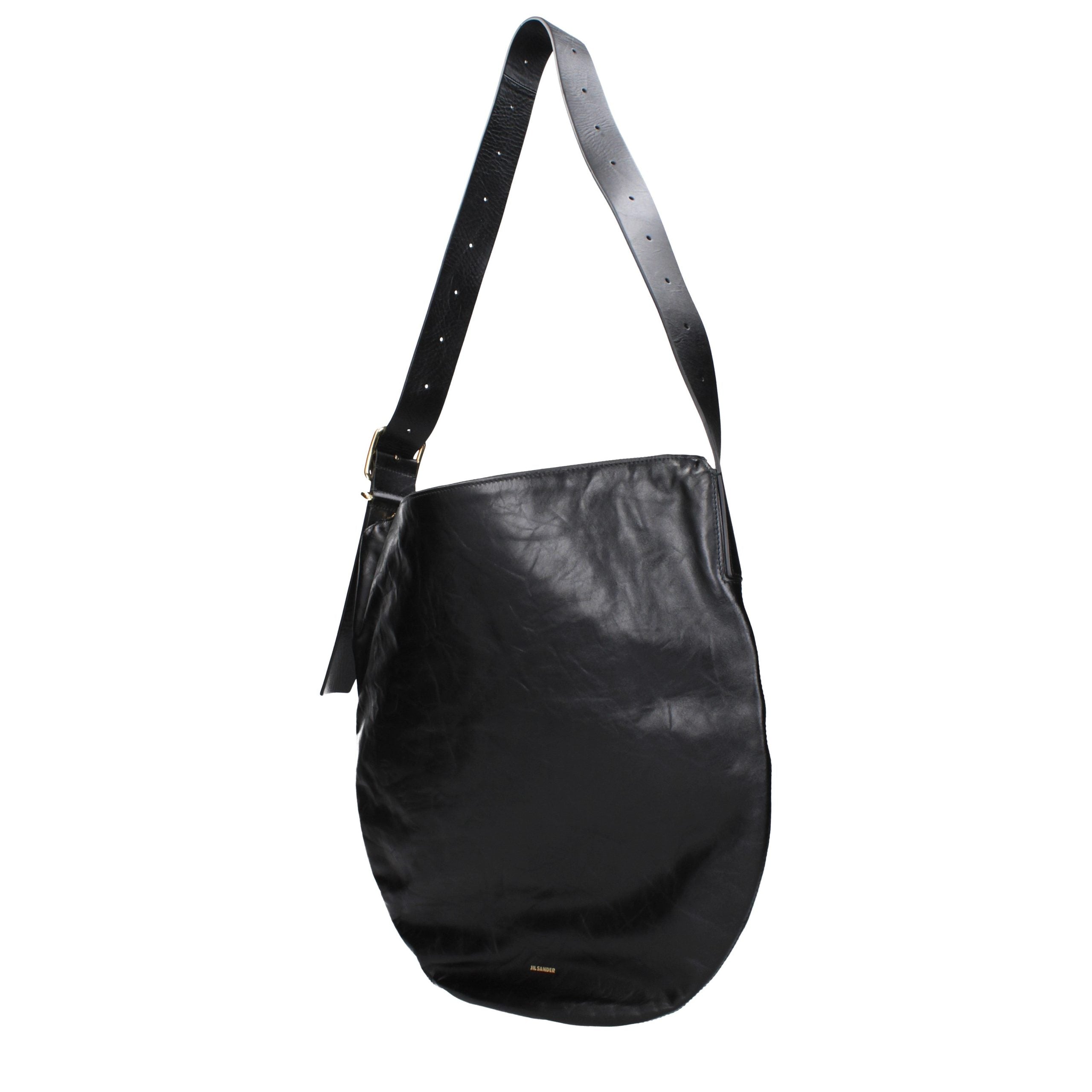 Black Leather Crossbody Bag