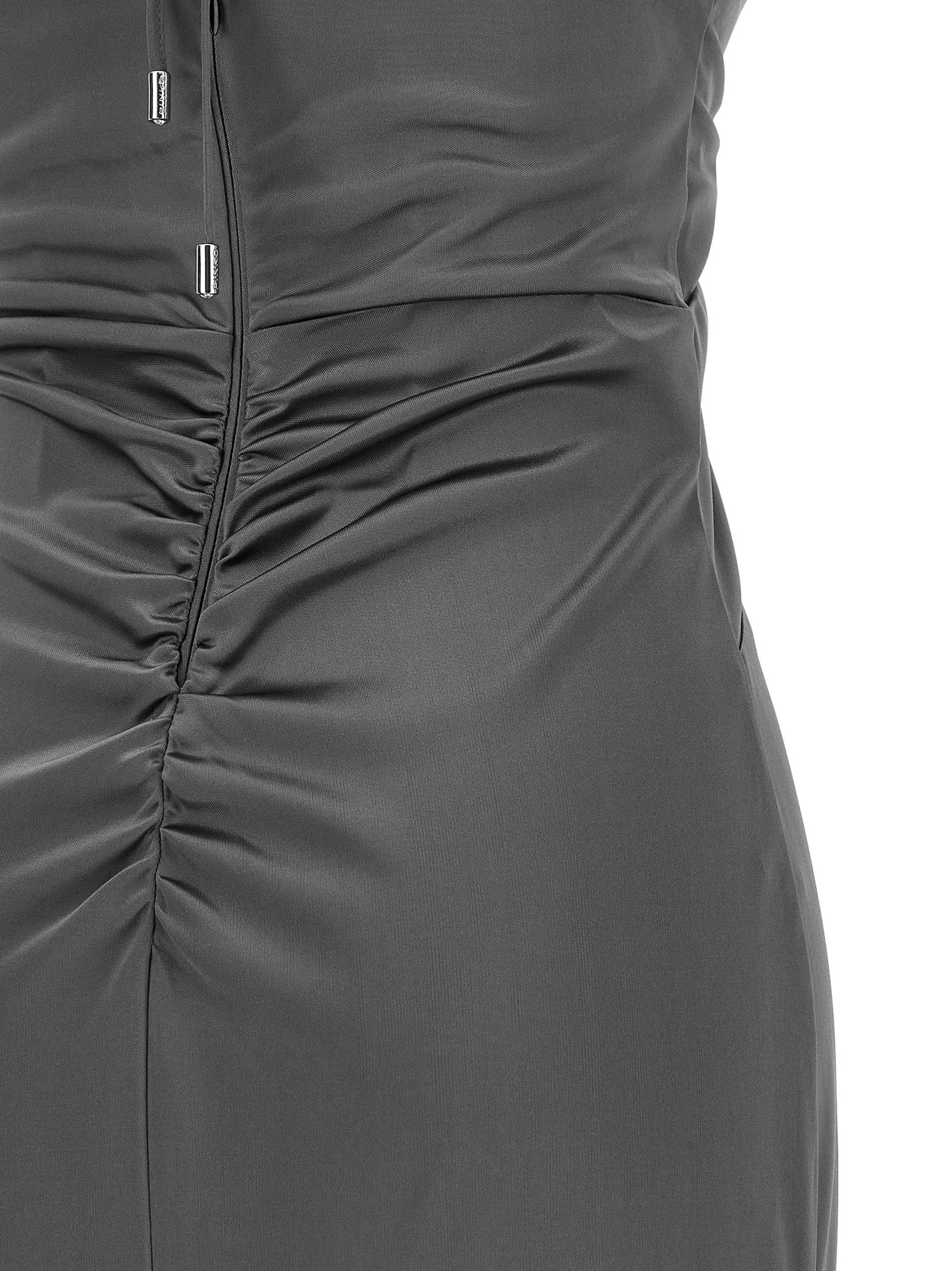 Gray Acetate Long Dress