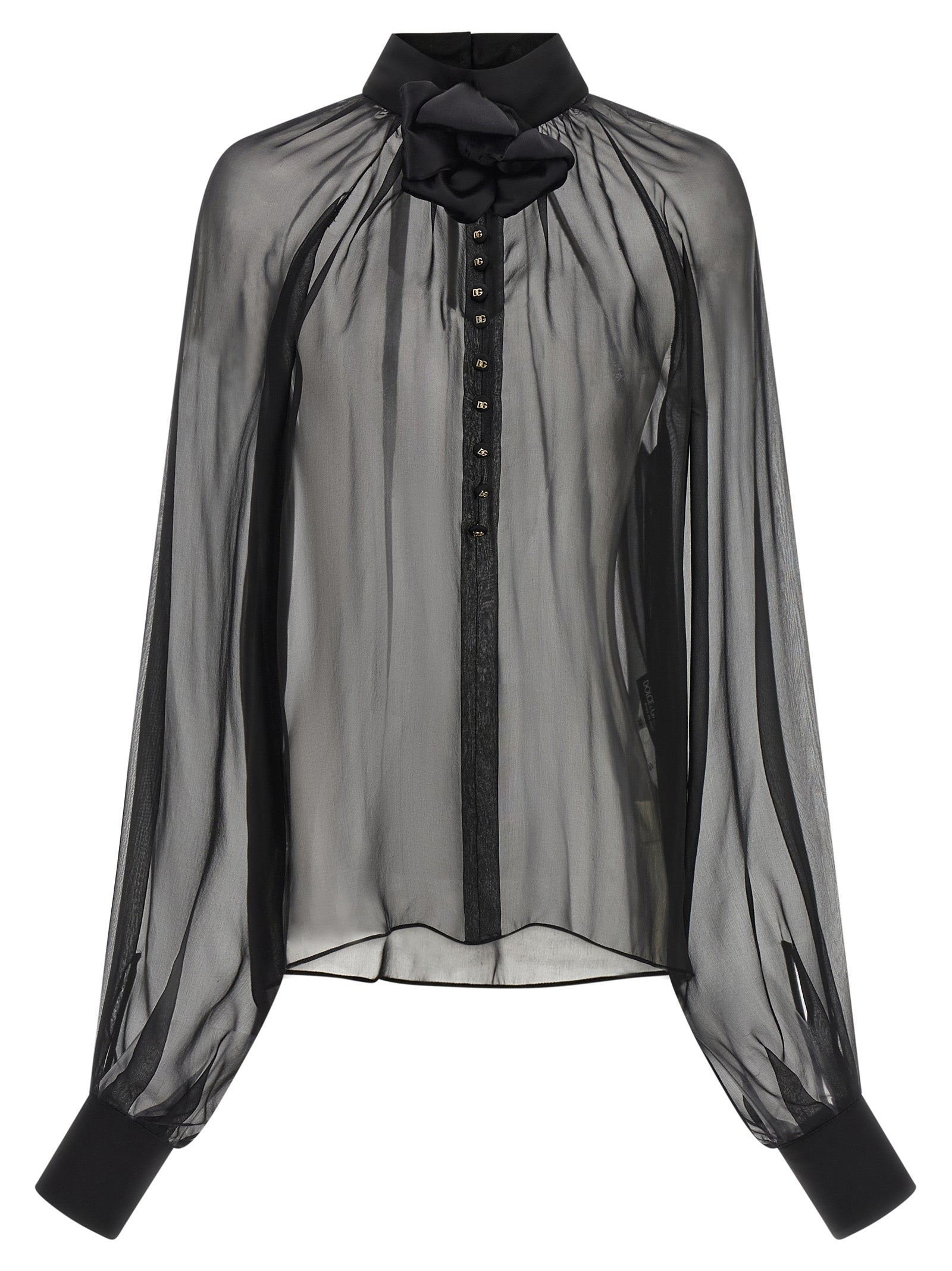 Black Silk Blouse