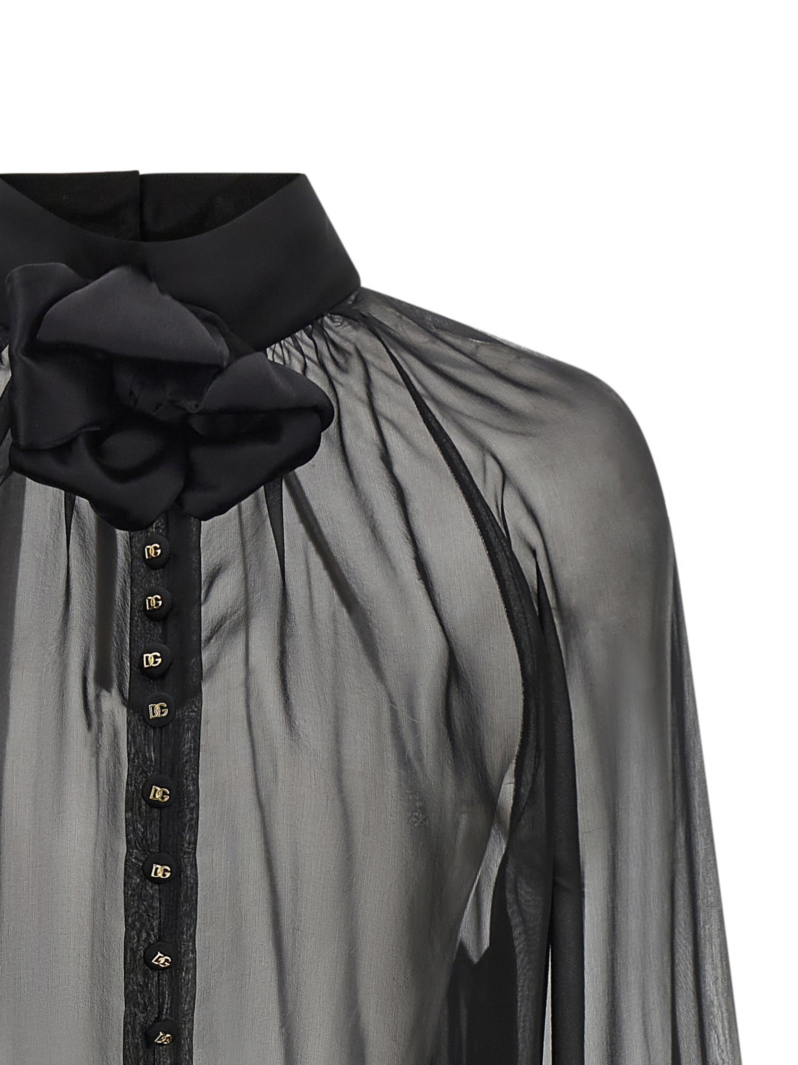 Black Silk Blouse