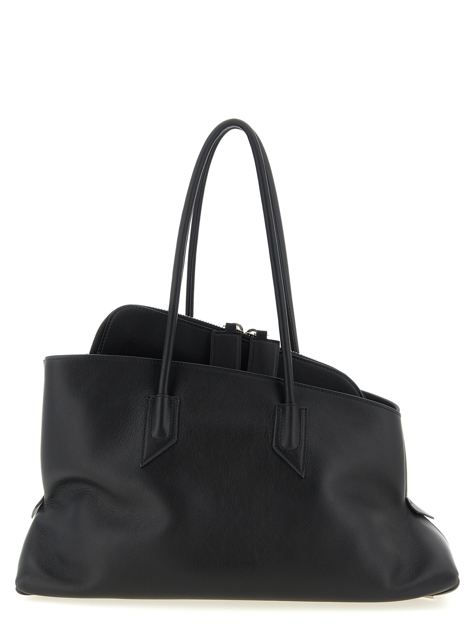 Black Calfskin Shoulder Bag