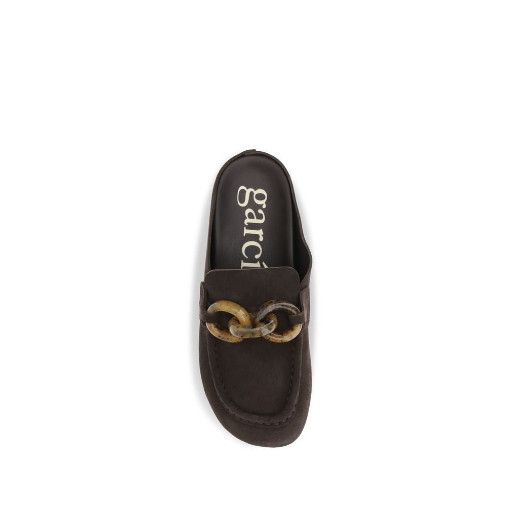 Brown Calf Leather Bos Taurus Mules