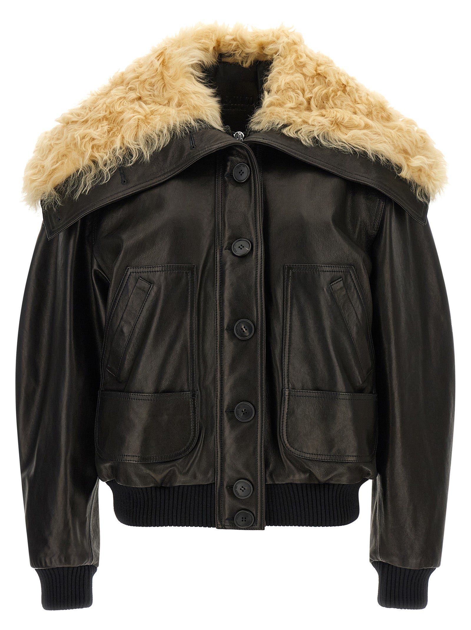 Black Lamb Leather Leather Jacket