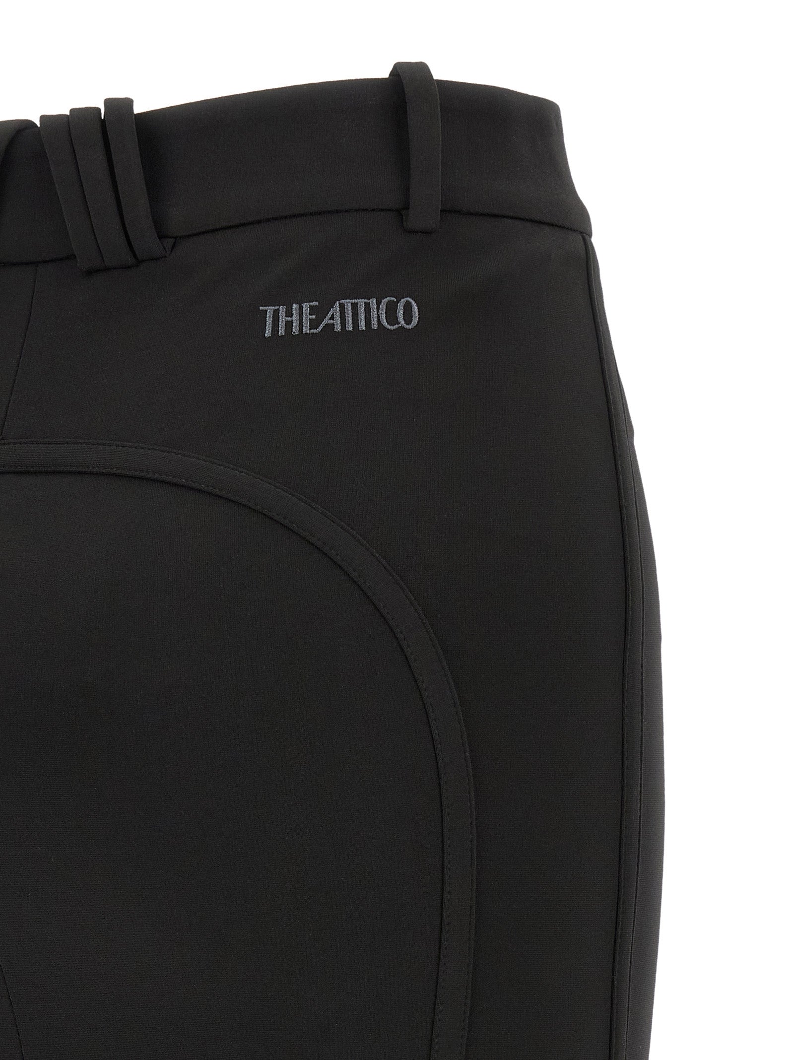 Black Viscose Long Skirt