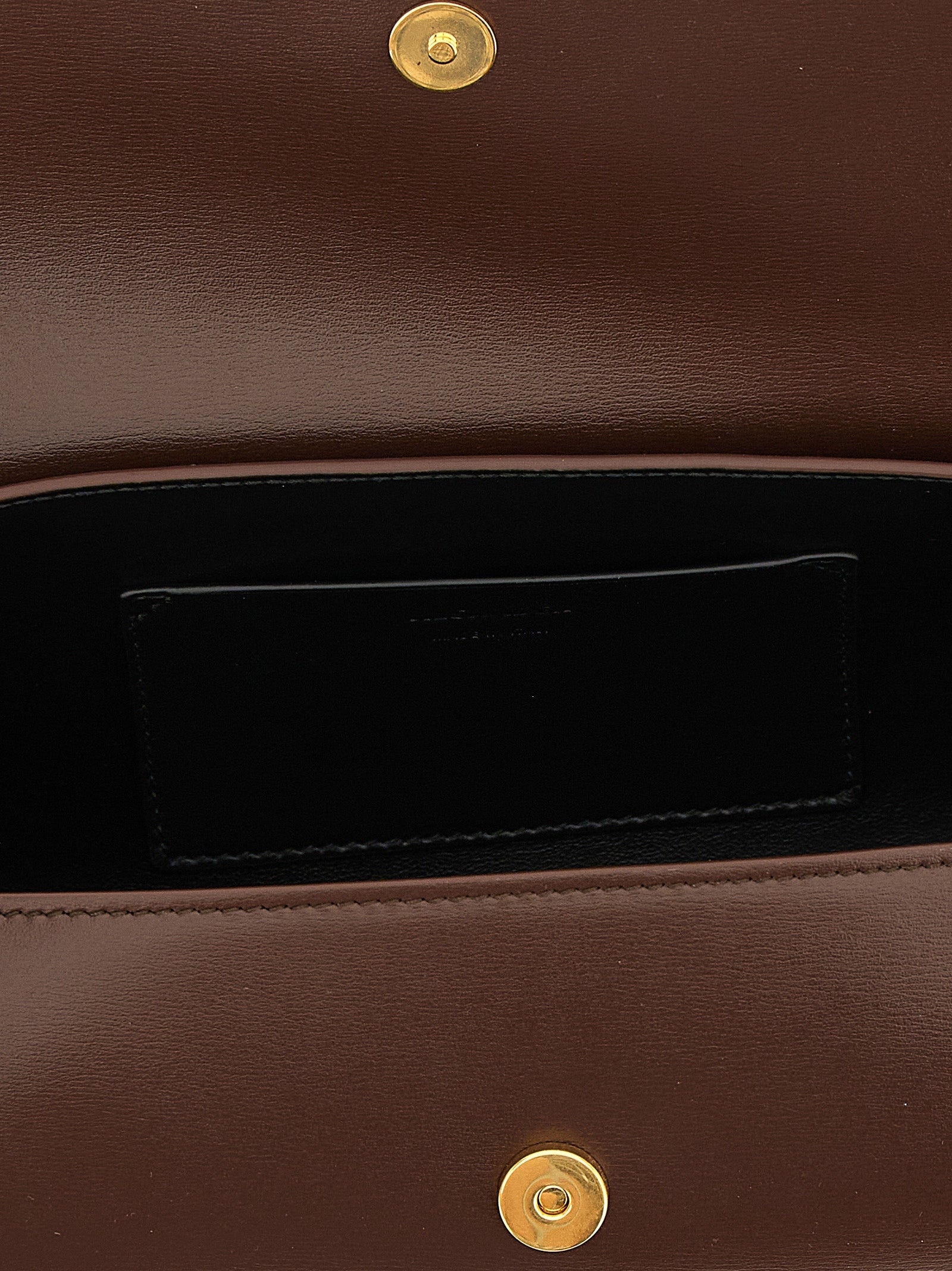 Brown Calfskin Shoulder Bag