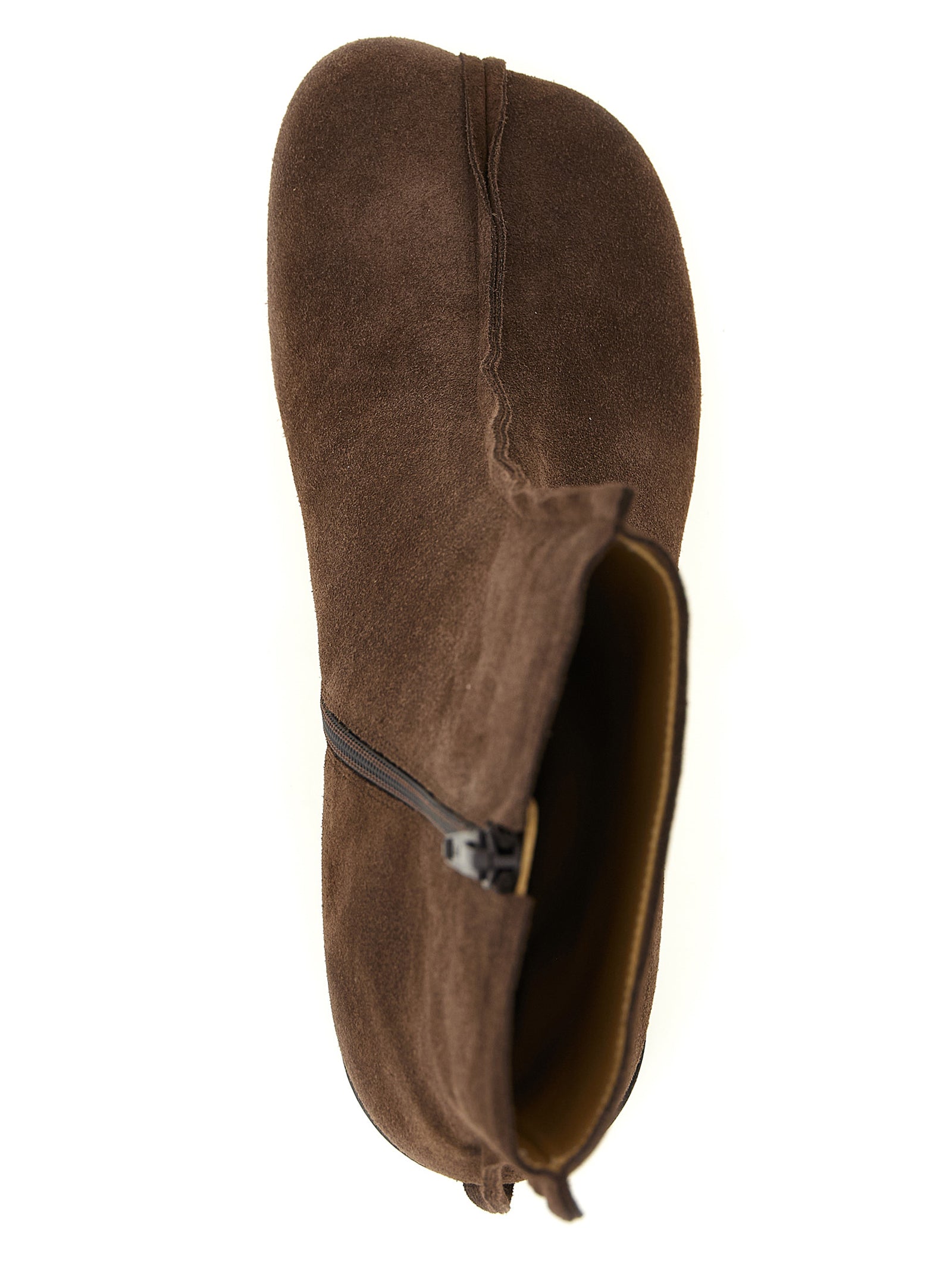 Brown Cowhide Ankle Boots