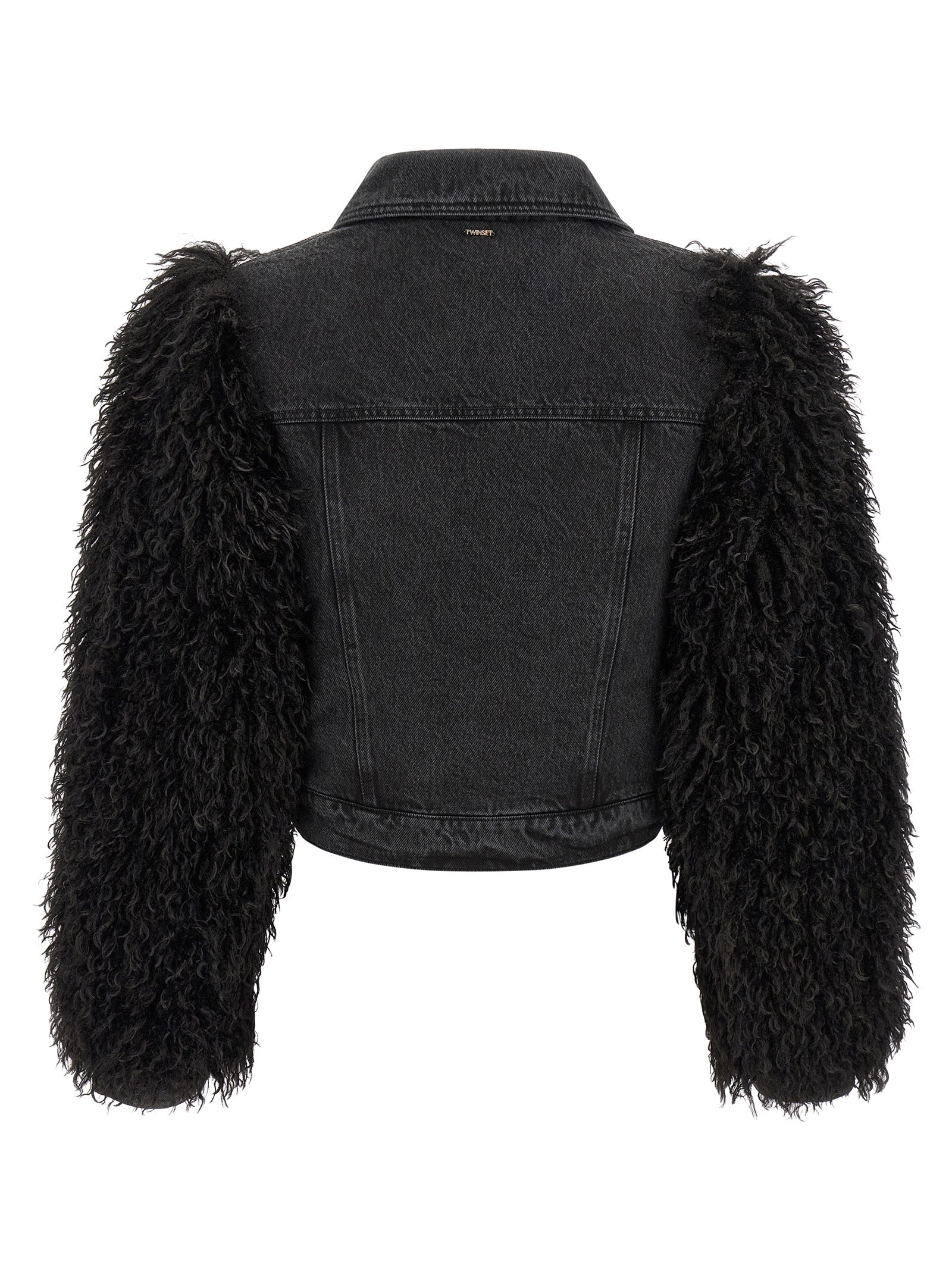 Black Cotton Denim Jacket