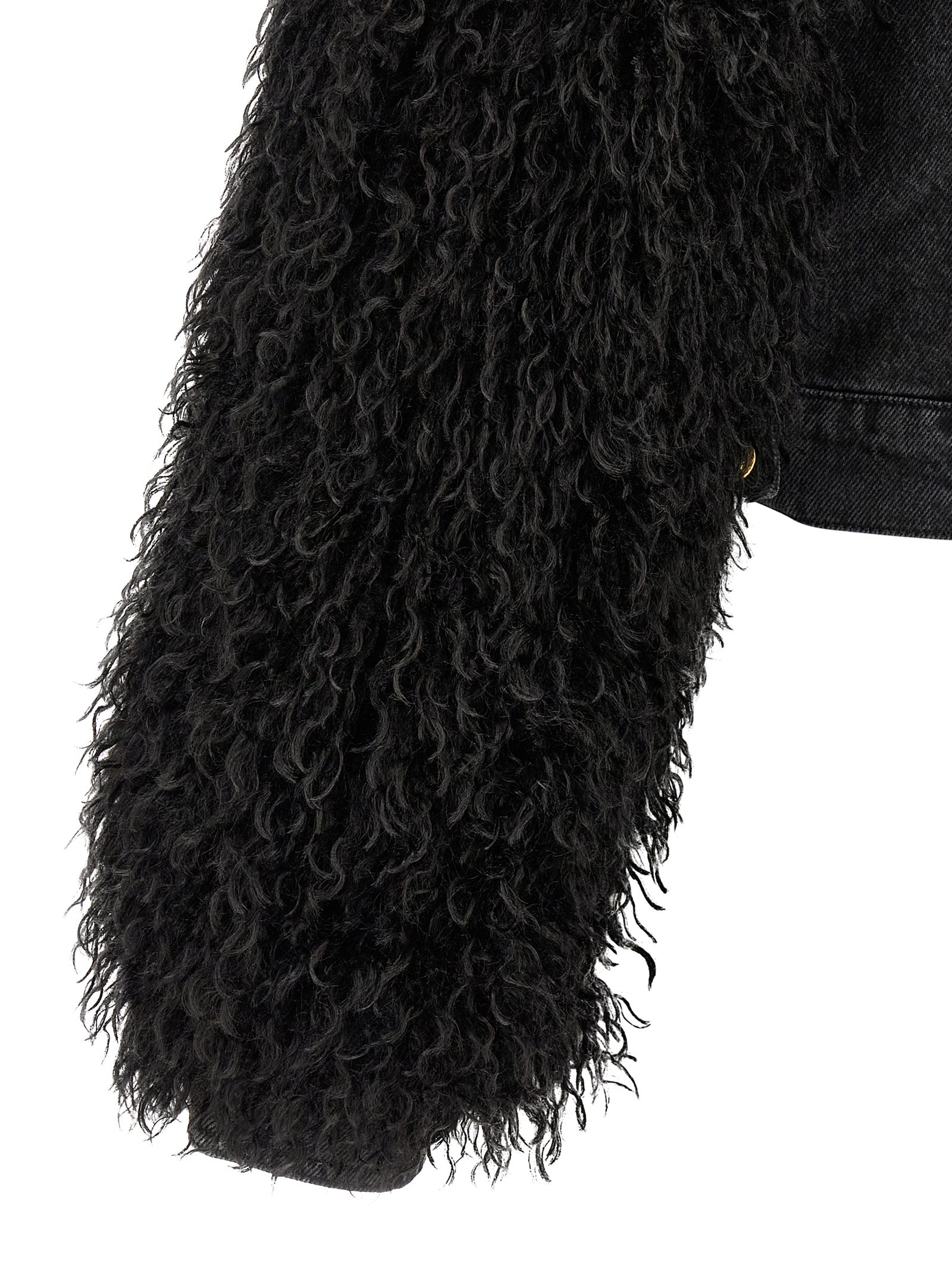 Black Cotton Denim Jacket