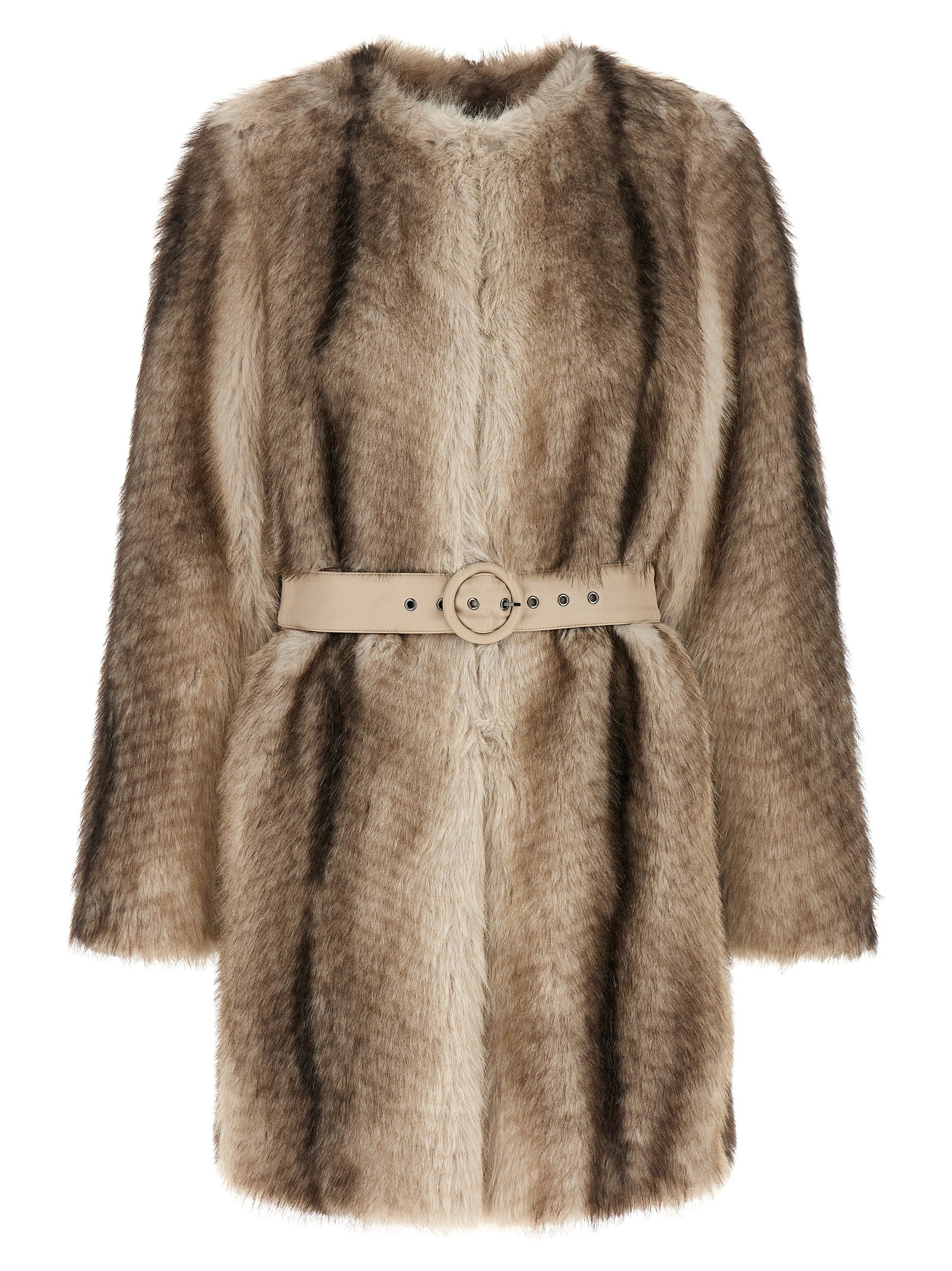 Brown Polyester Coat