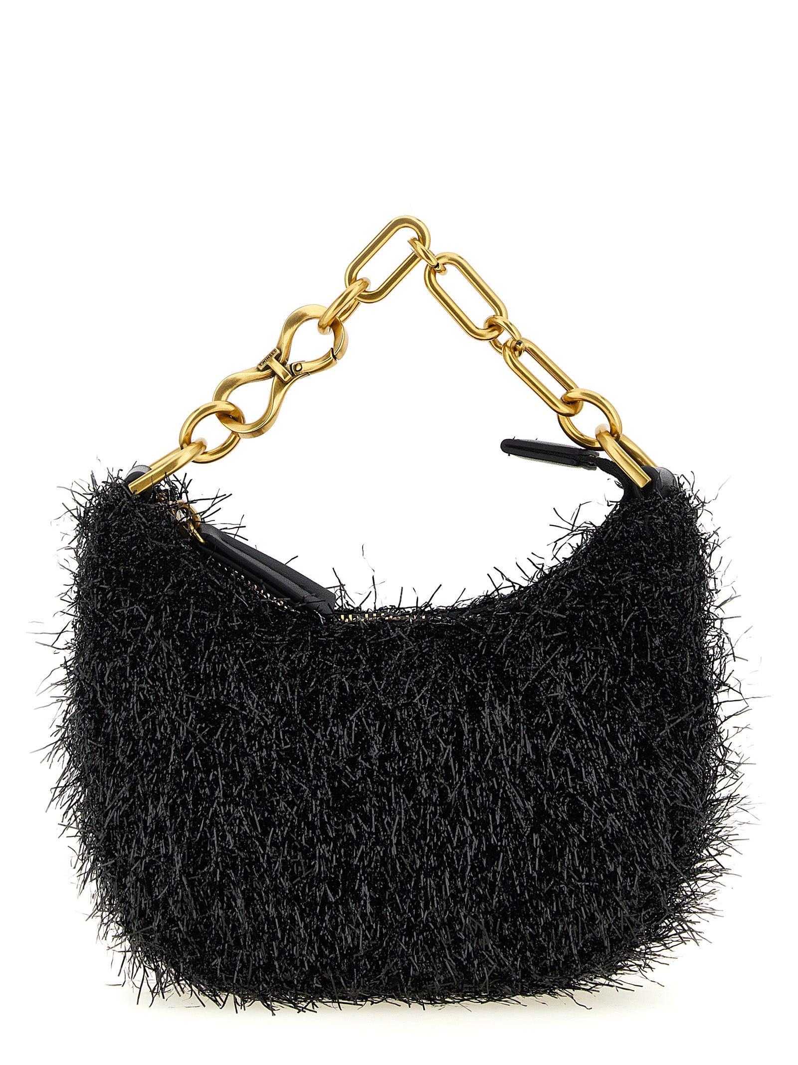 Black Polyester Handbag