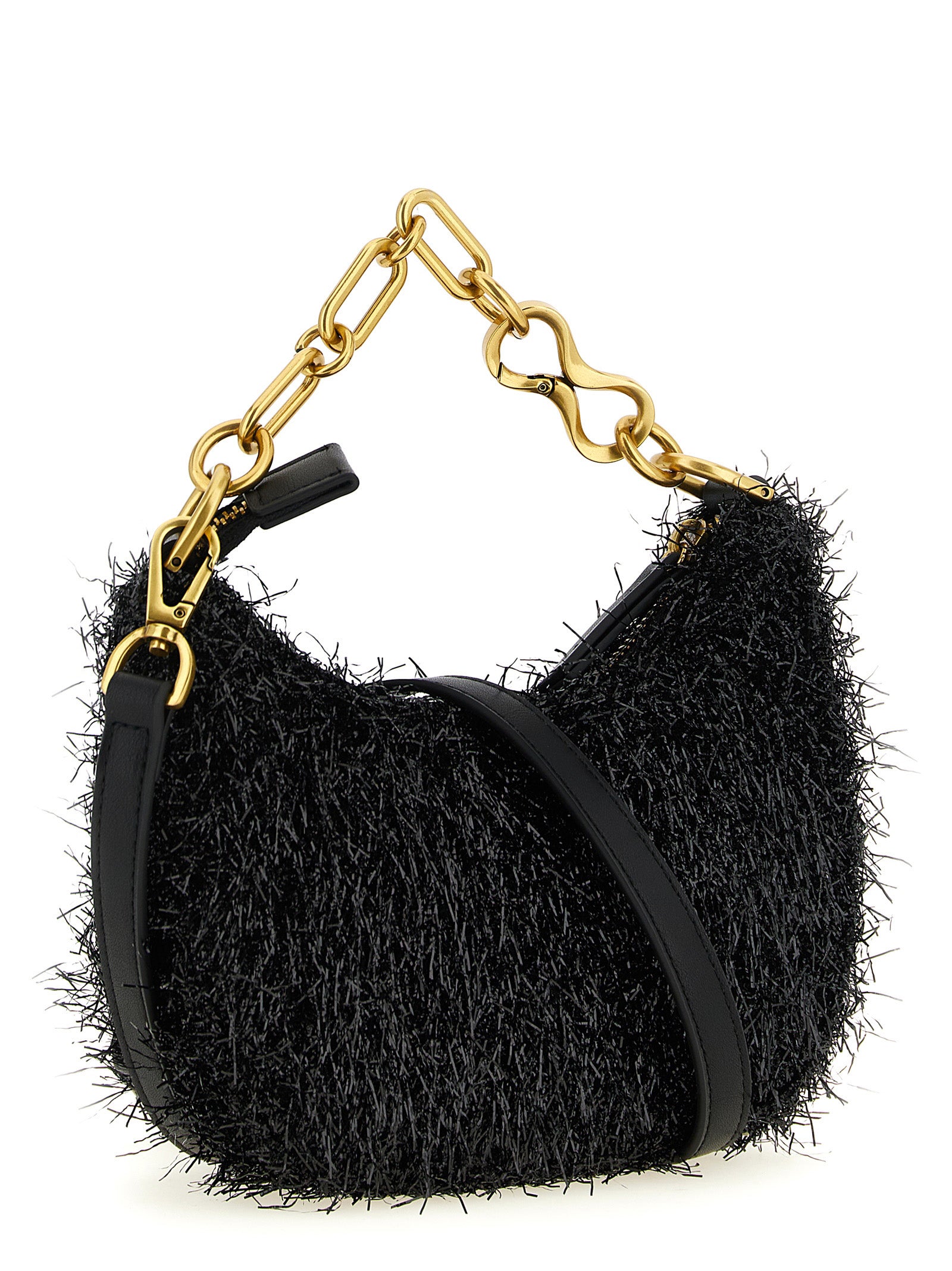 Black Polyester Handbag