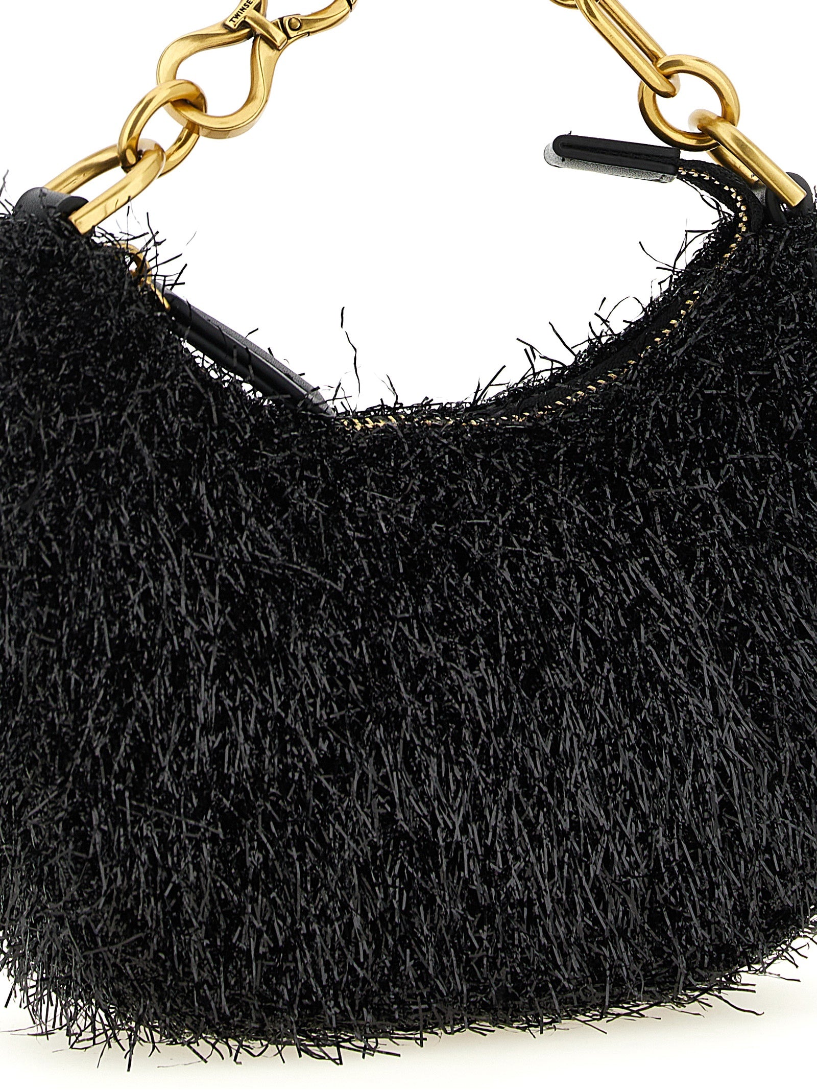 Black Polyester Handbag
