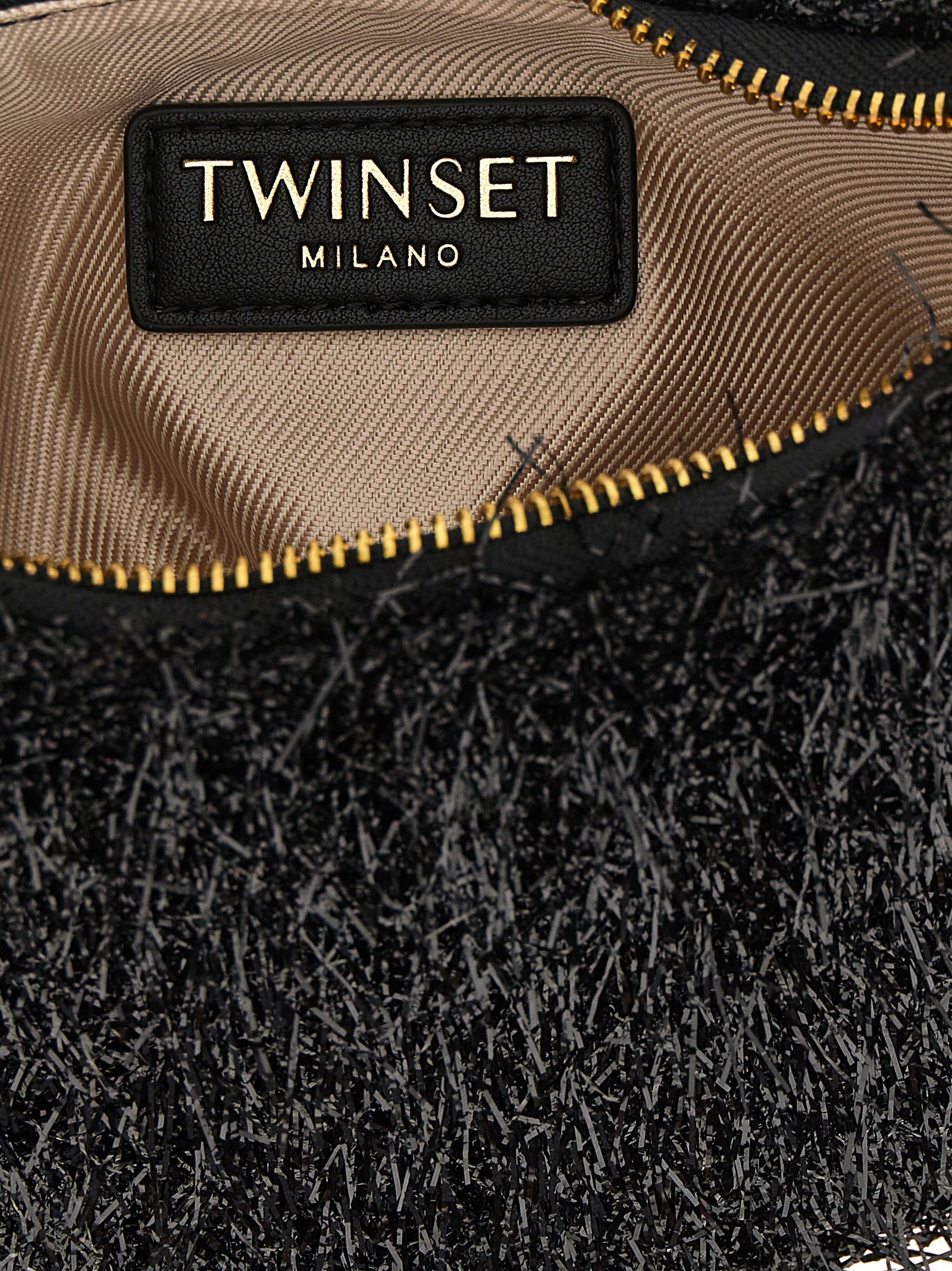 Black Polyester Handbag