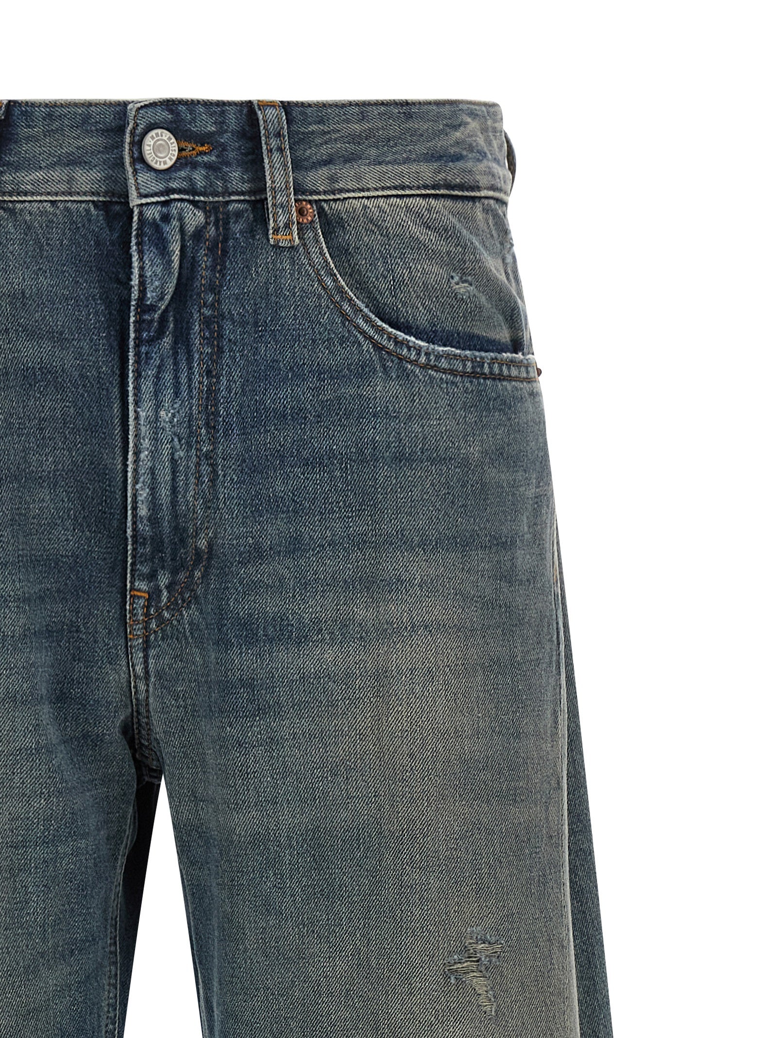 Blue Cotton Jeans Denim