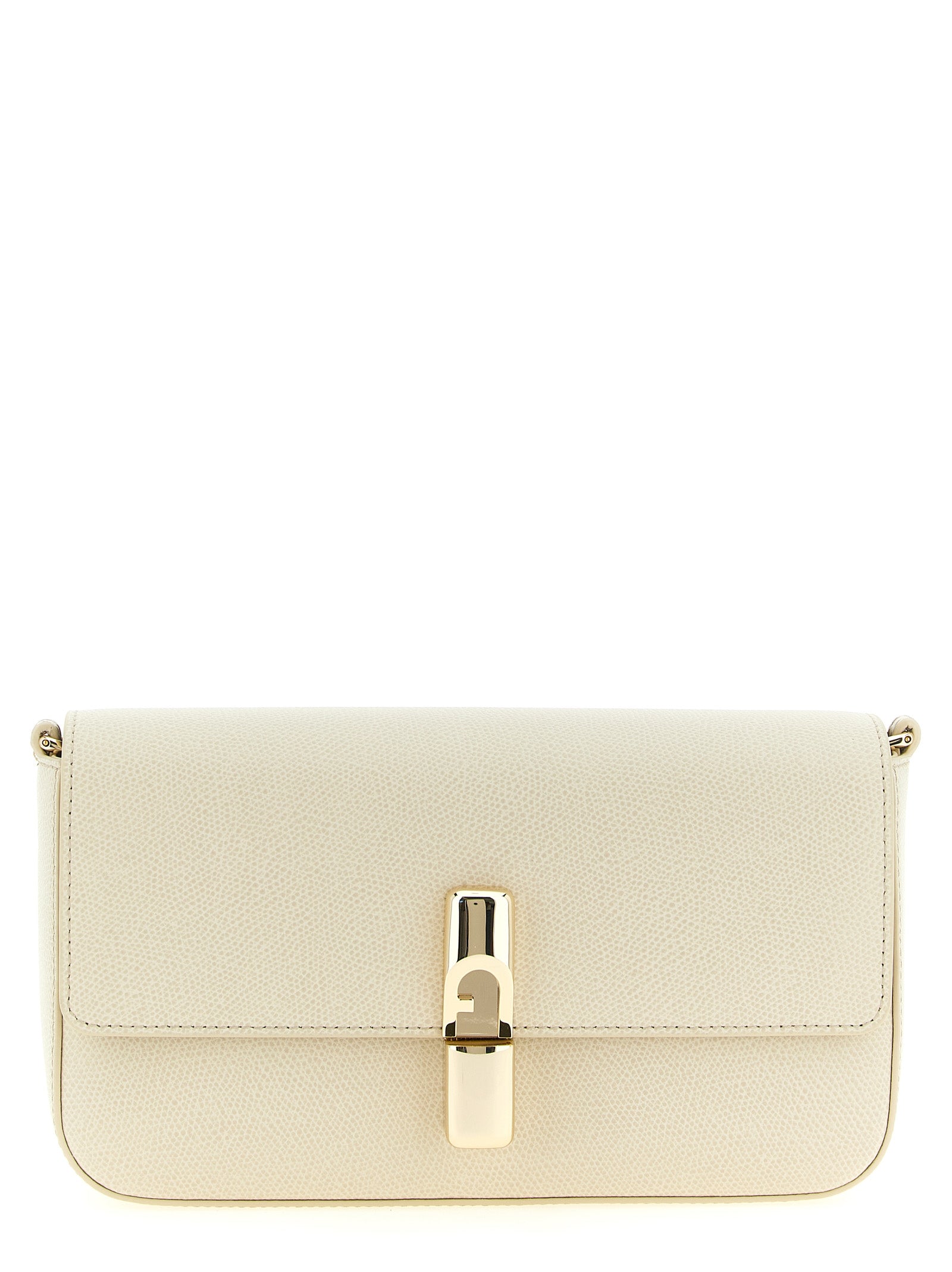White Calfskin Crossbody Bag