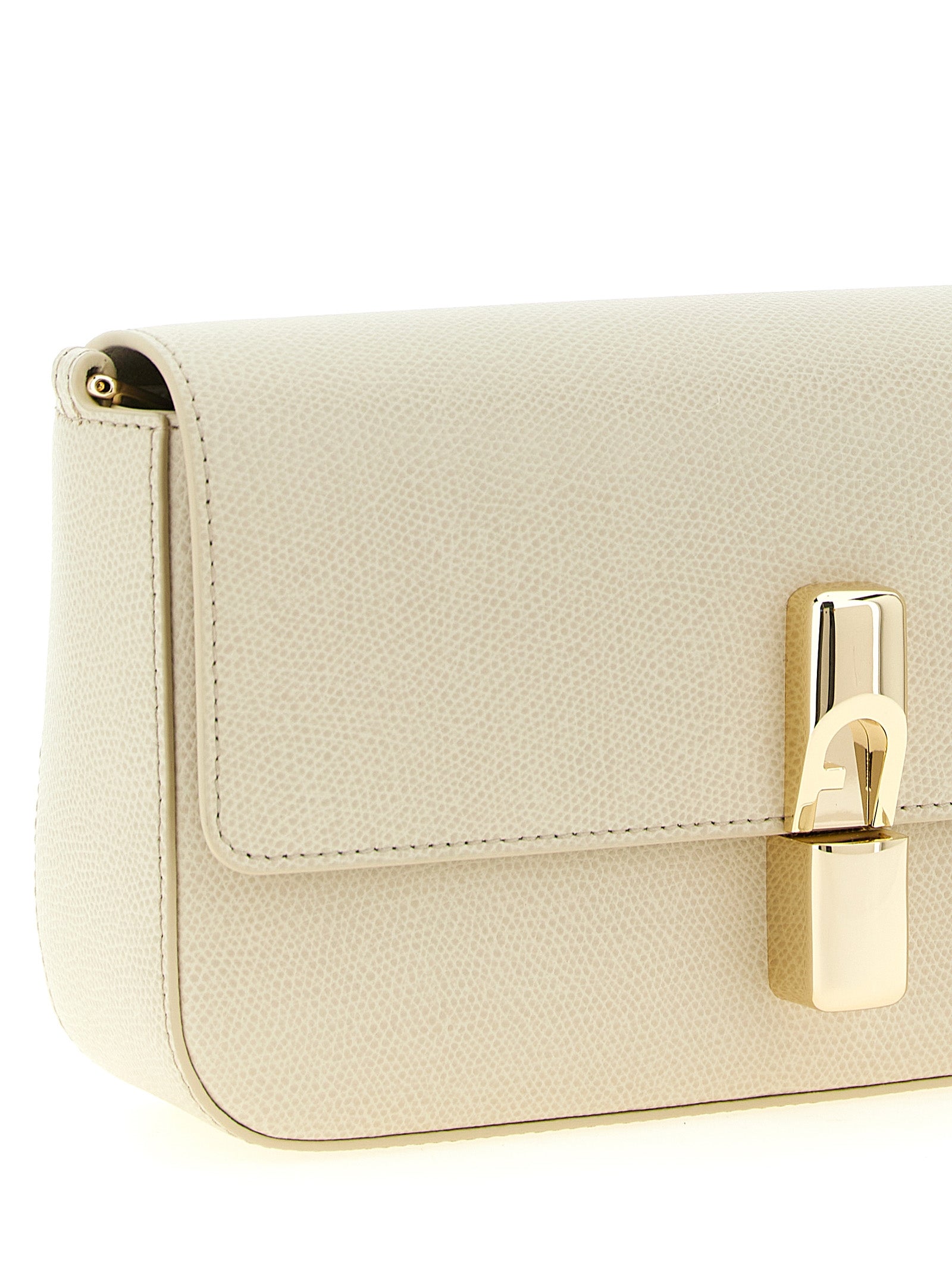 White Calfskin Crossbody Bag