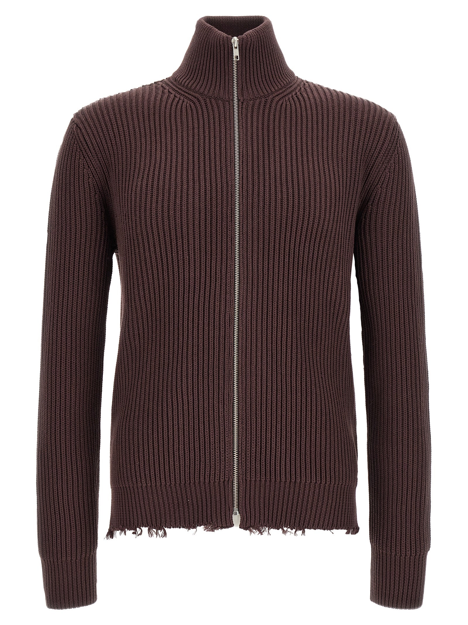 Brown Cotton Cardigan