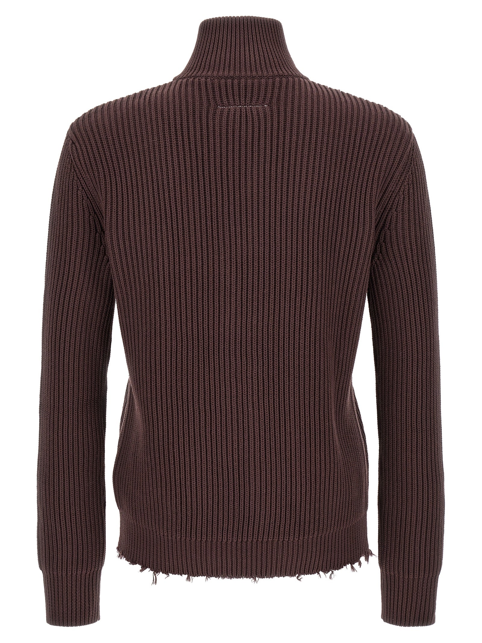 Brown Cotton Cardigan