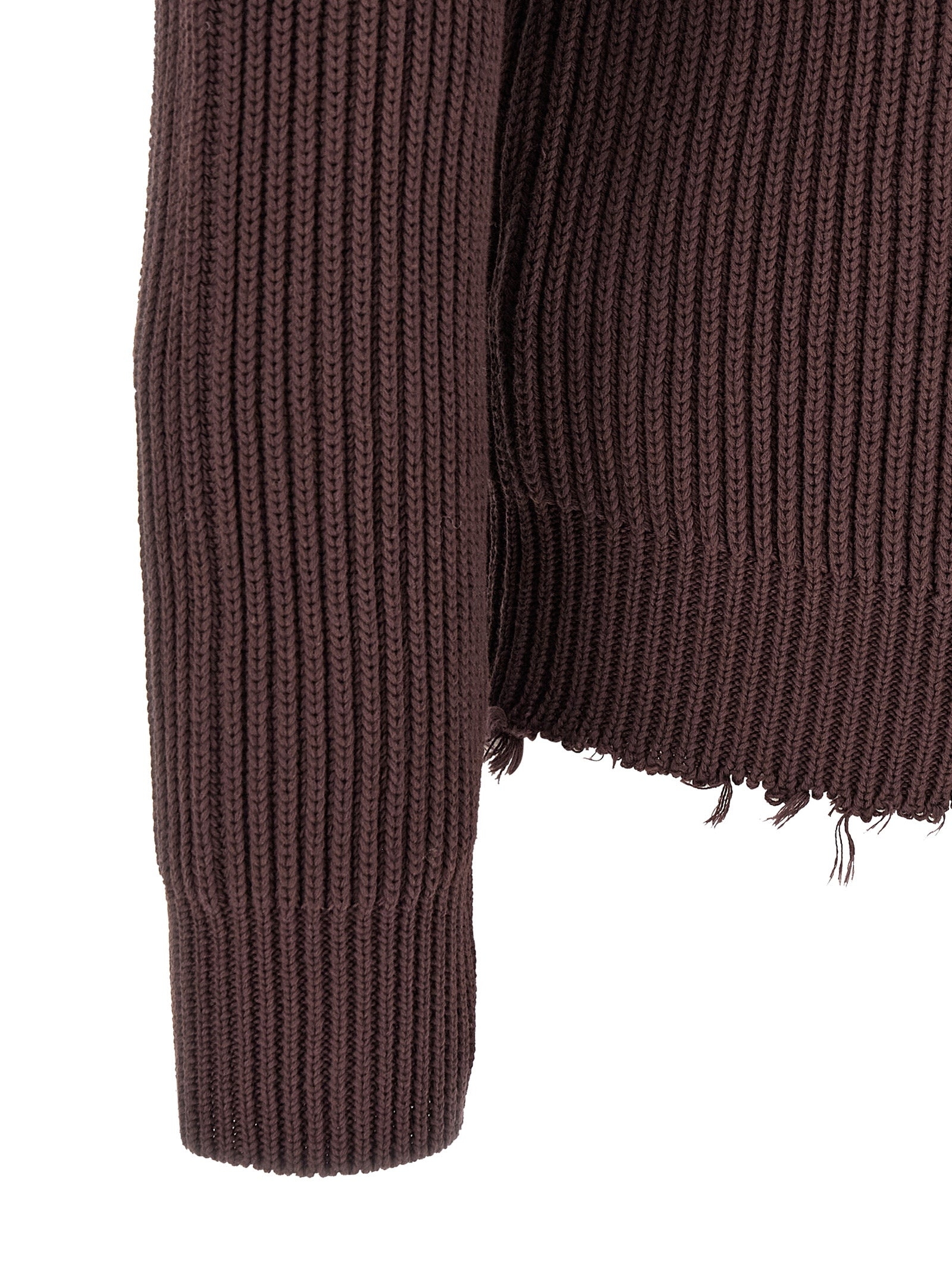 Brown Cotton Cardigan