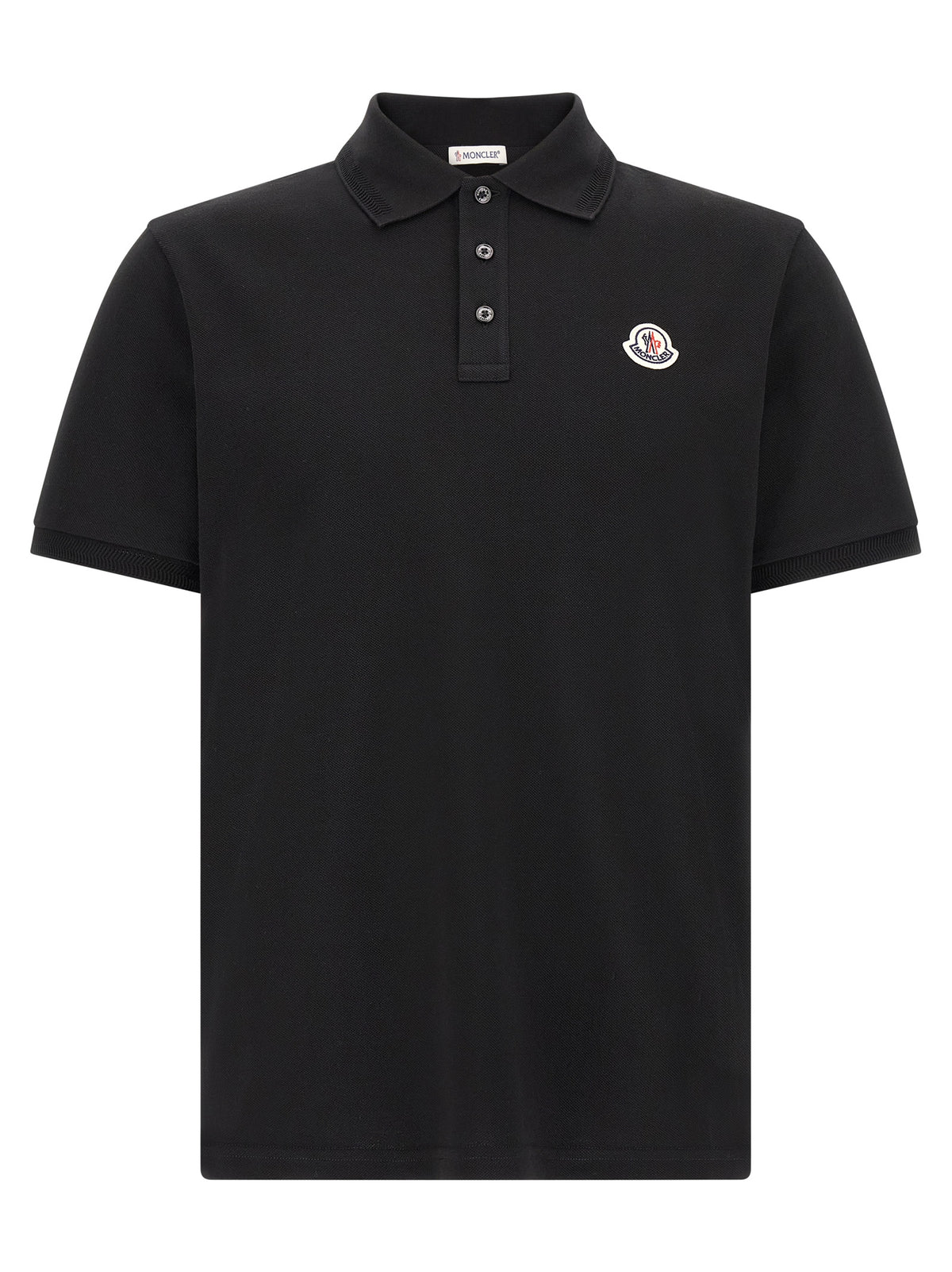 Black Cotton Polo Shirt