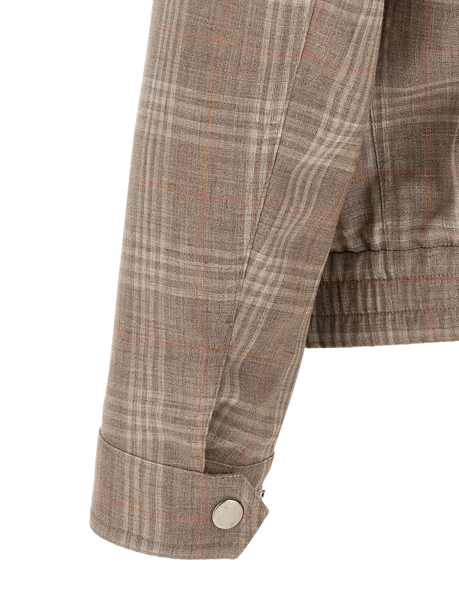 Brown Wool Full-Length Jacket